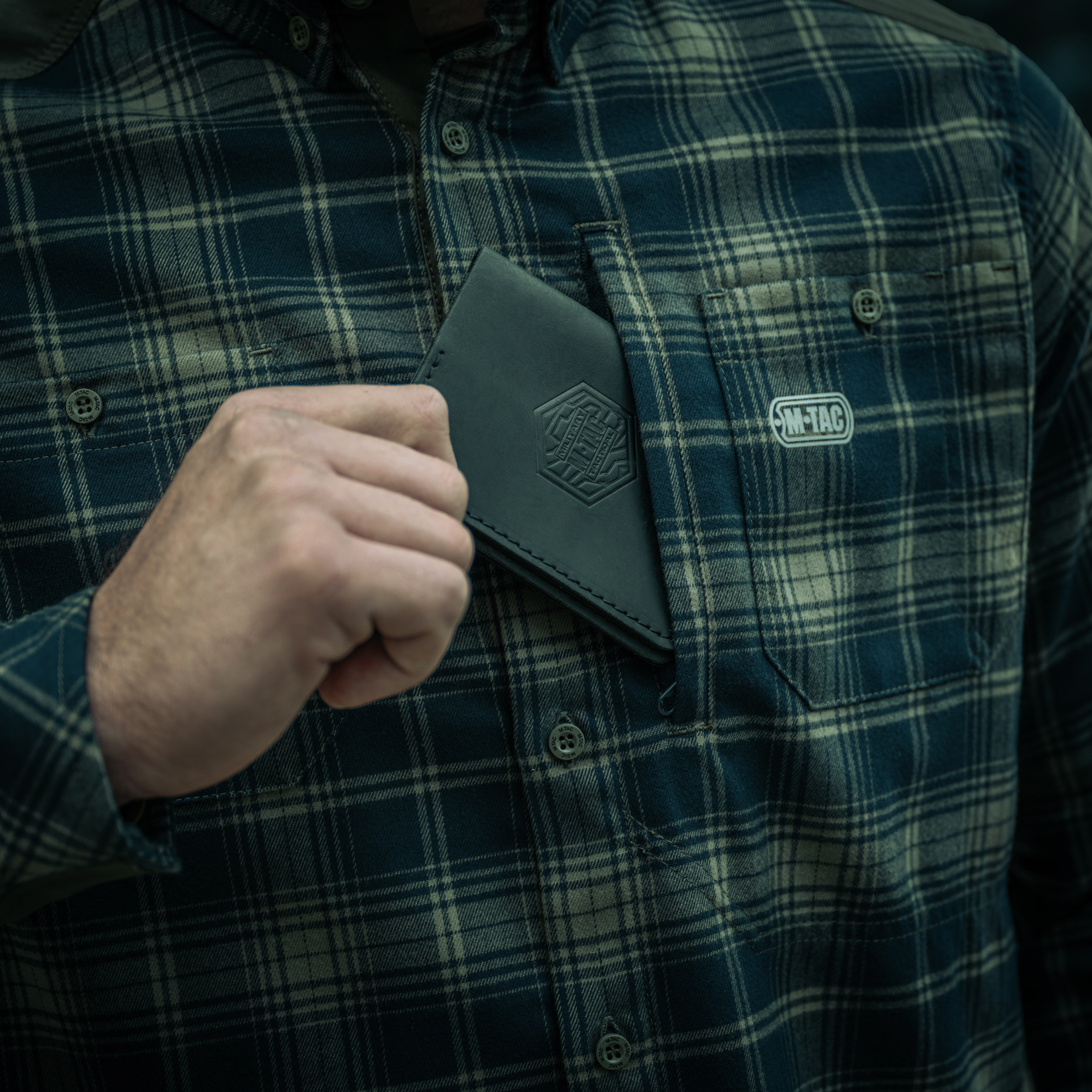 M-Tac рубашка Redneck Shirt Olive/Navy Blue — 18