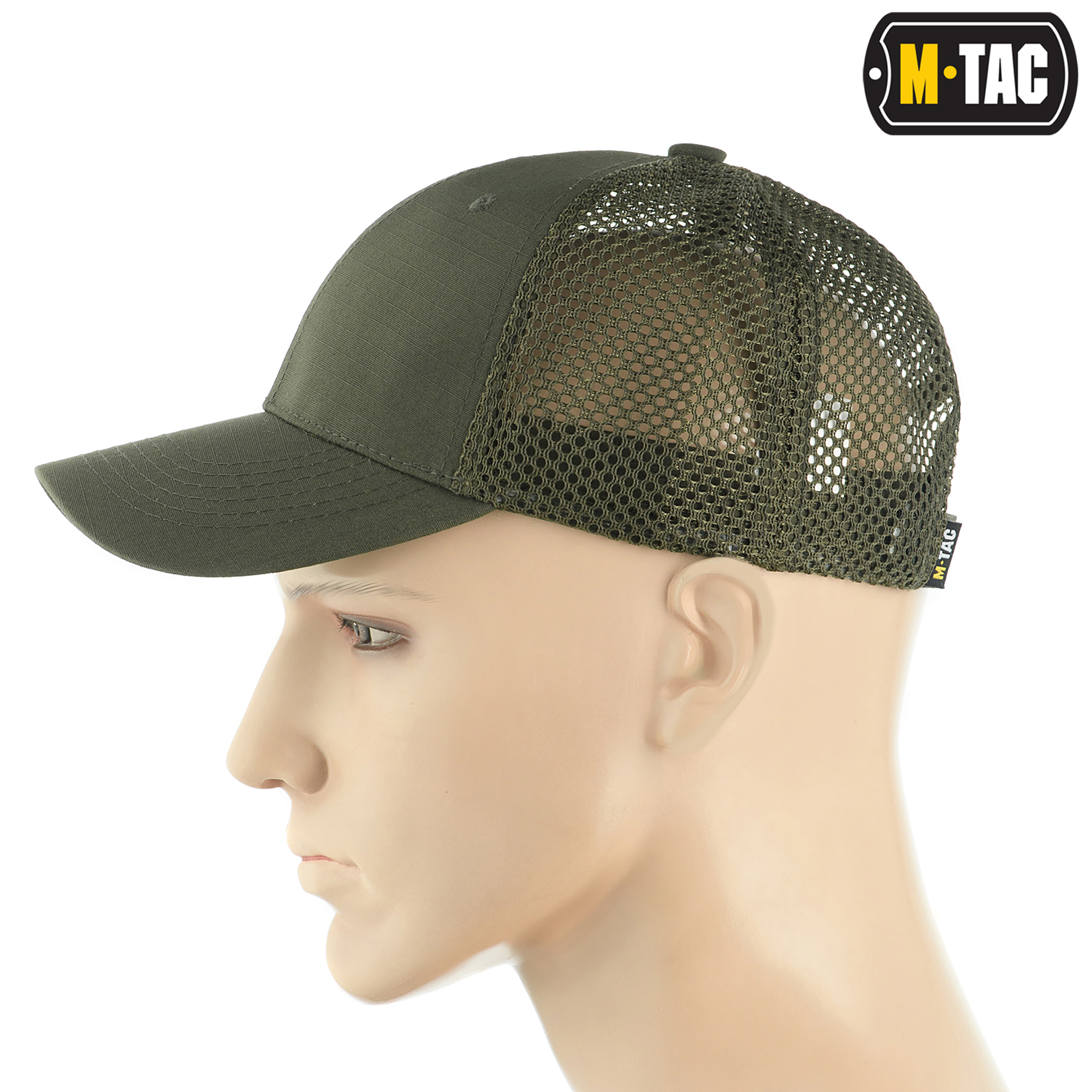 M-Tac бейсболка с сеткой Flex рип-стоп Army Olive — 3