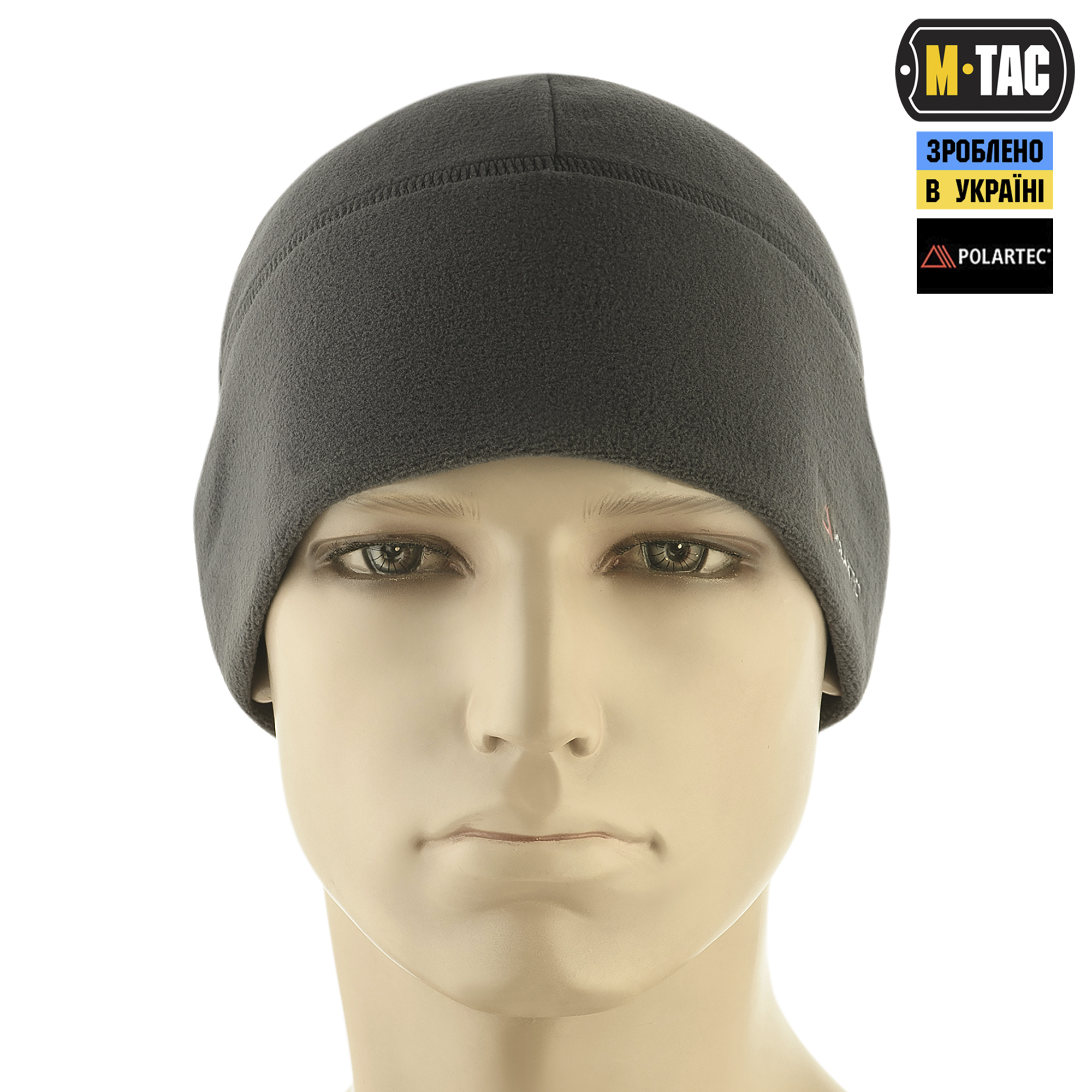 M-Tac шапка Watch Cap флис Light Polartec Dark Grey — 3