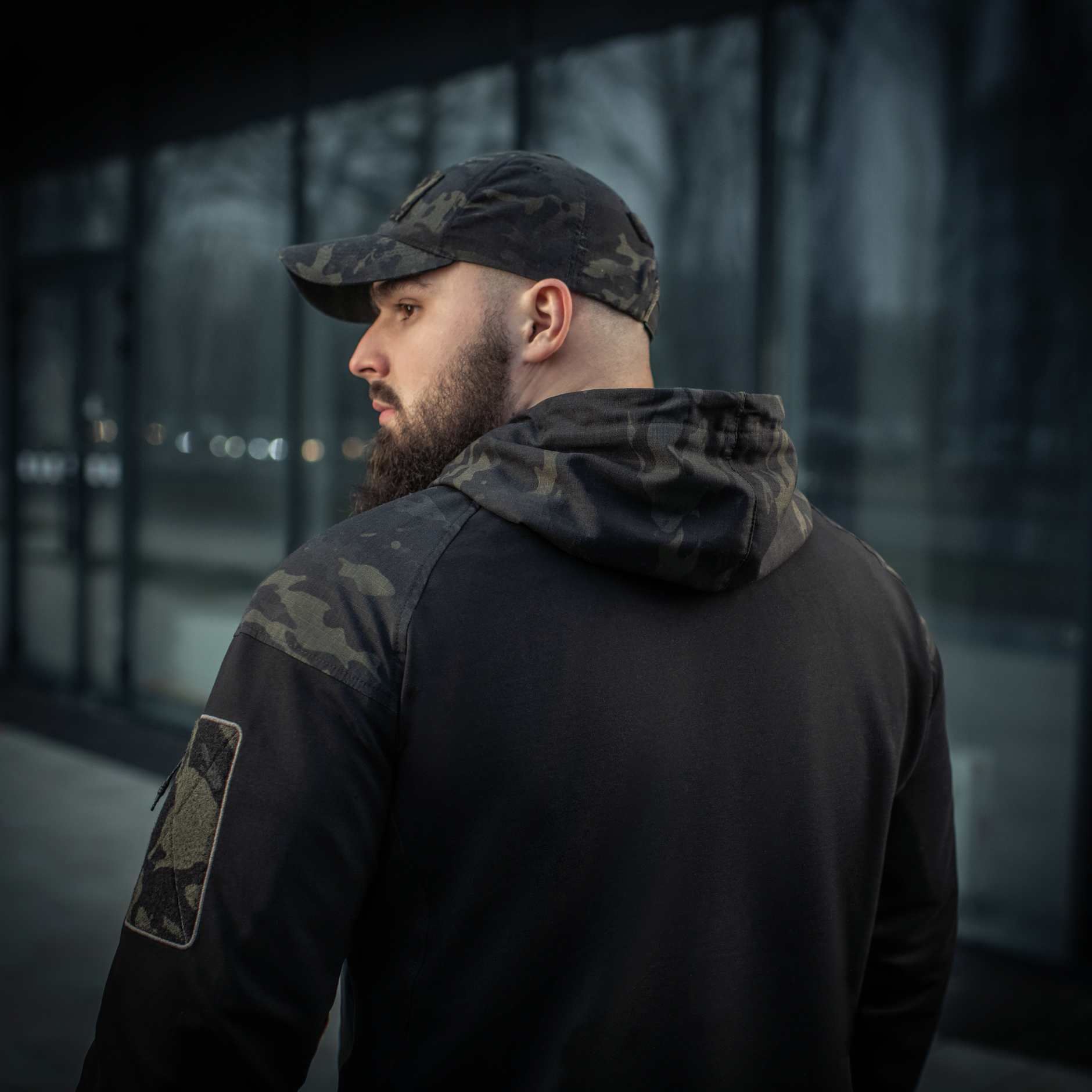 M-Tac кофта Hoodie Combat Black Multicam — 12
