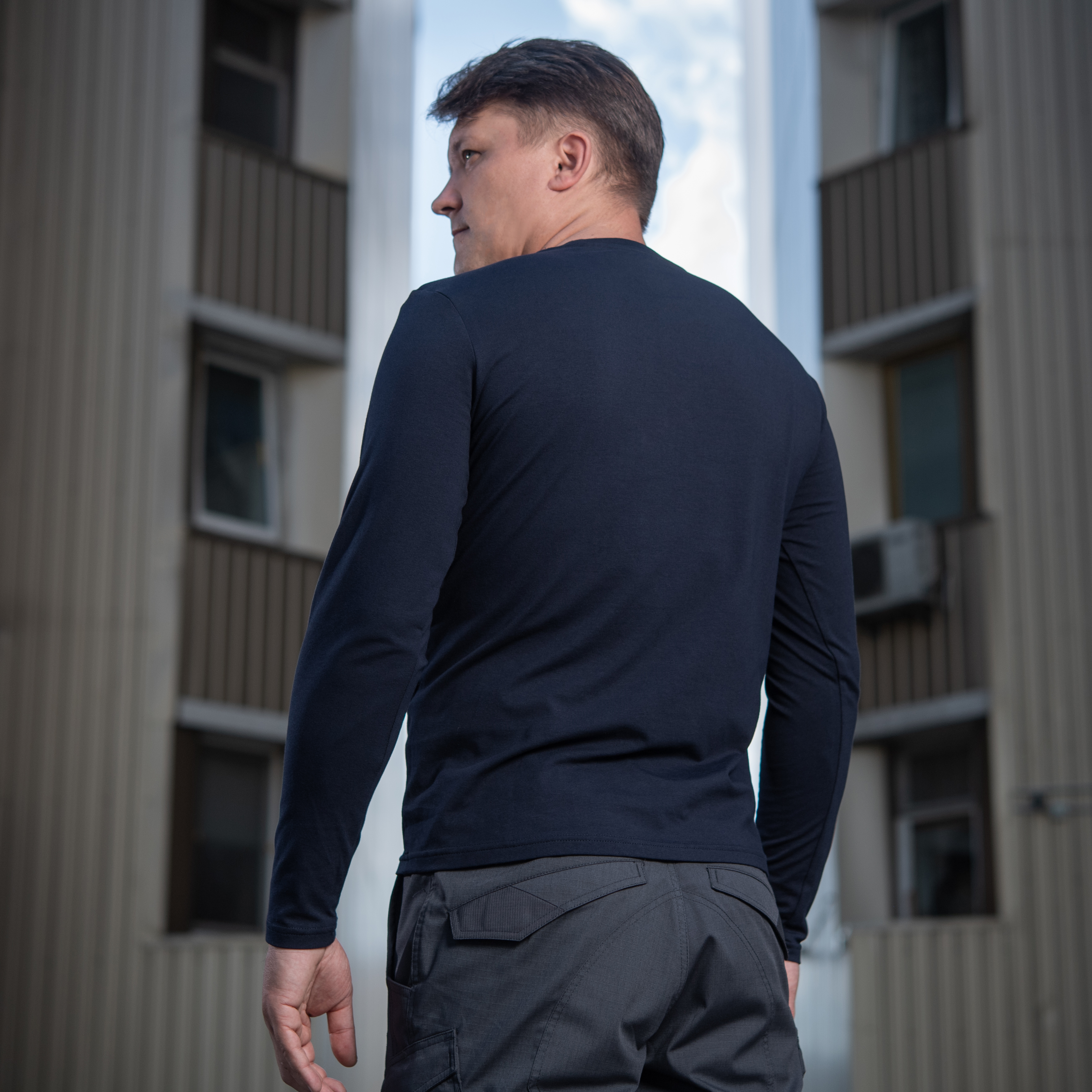 M-Tac футболка длинный рукав 93/7 Dark Navy Blue — 7