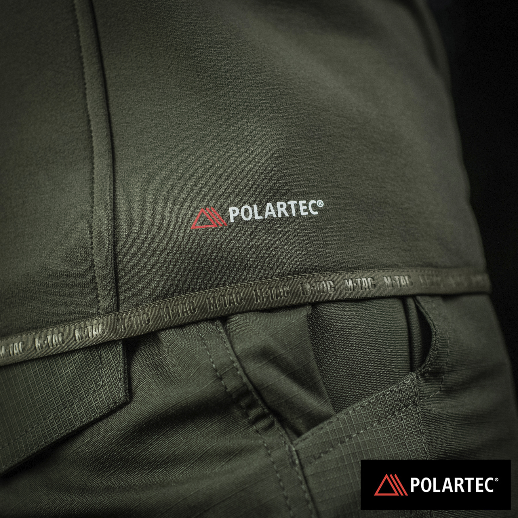 M-Tac кофта Shadow Fleece Polartec Olive — 20