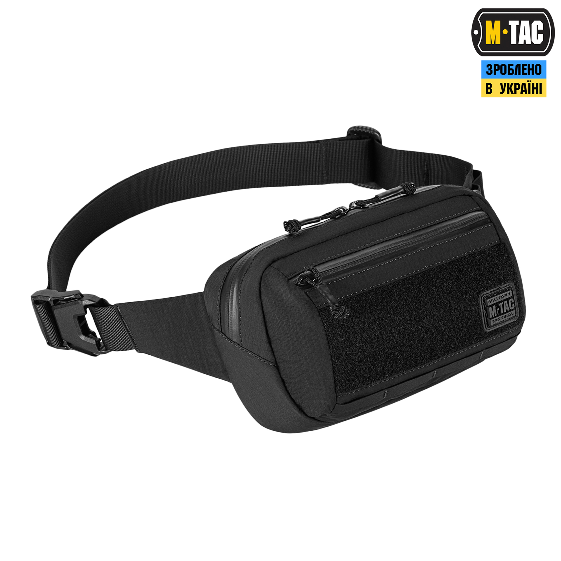 M-Tac сумка City Waist Bag с липучкой Lite-NR Elite Black — 4