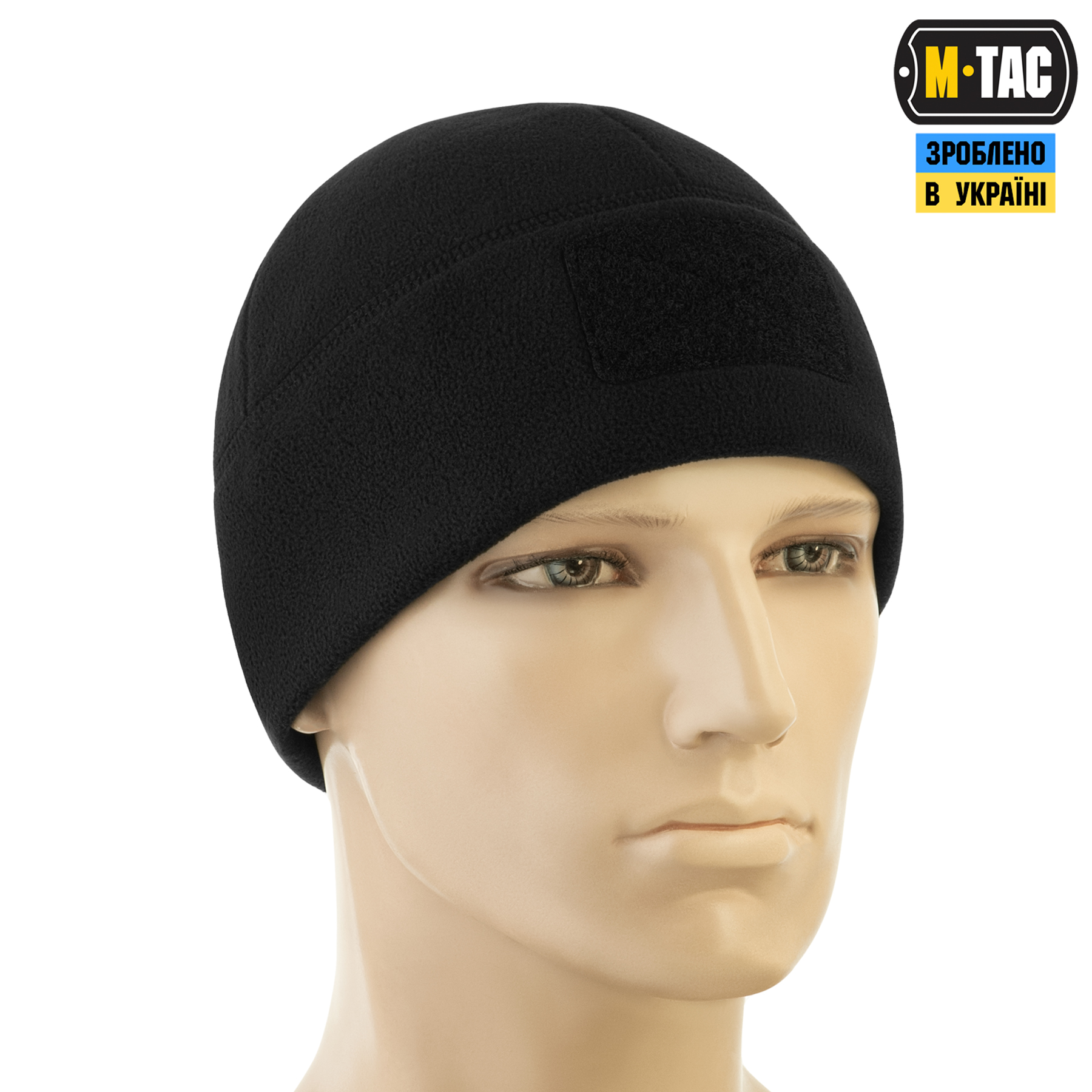 M-Tac шапка Watch Cap Elite флис (320г/м2) с липучкой Black — 4