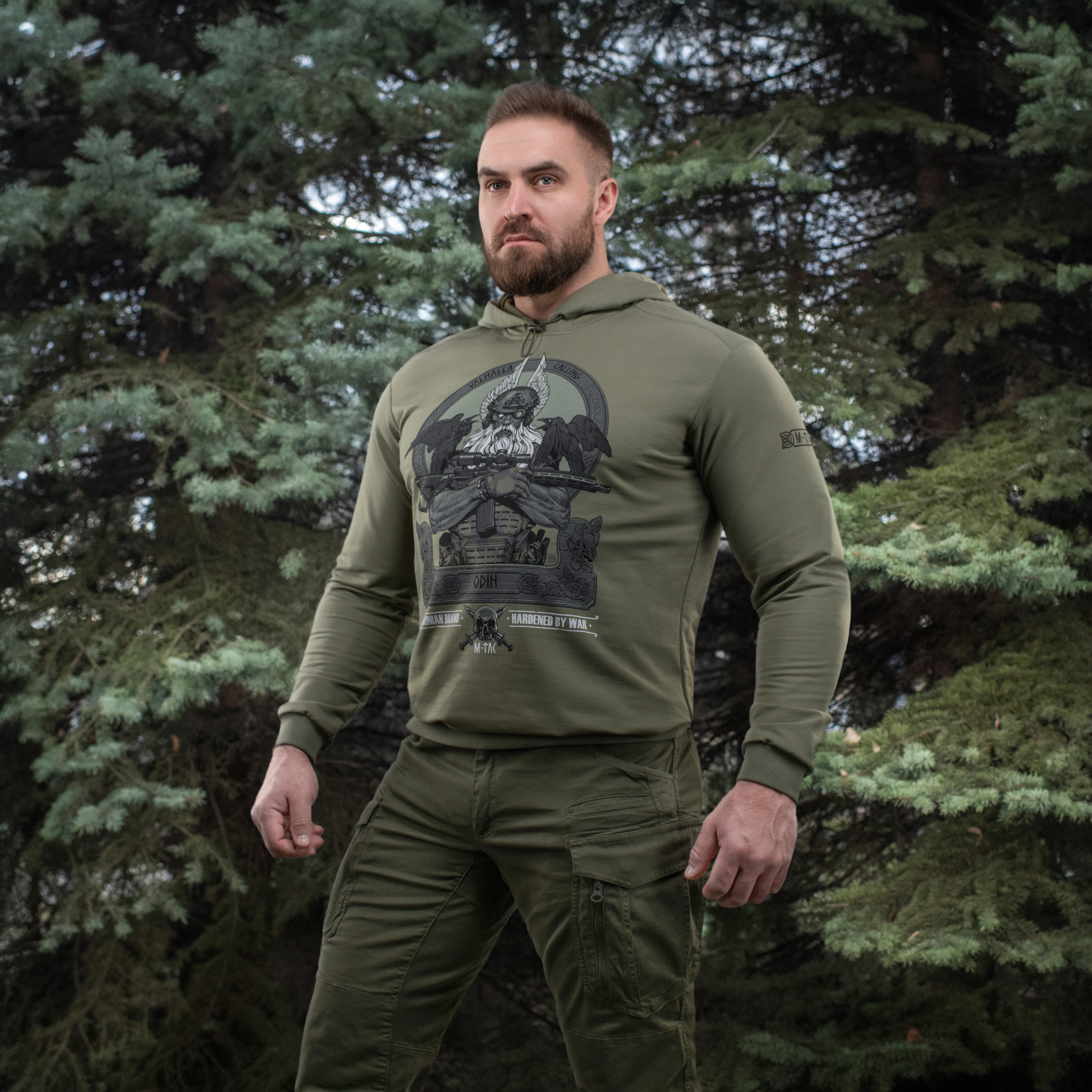 M-Tac кофта Hoodie Odin Light Olive — 11