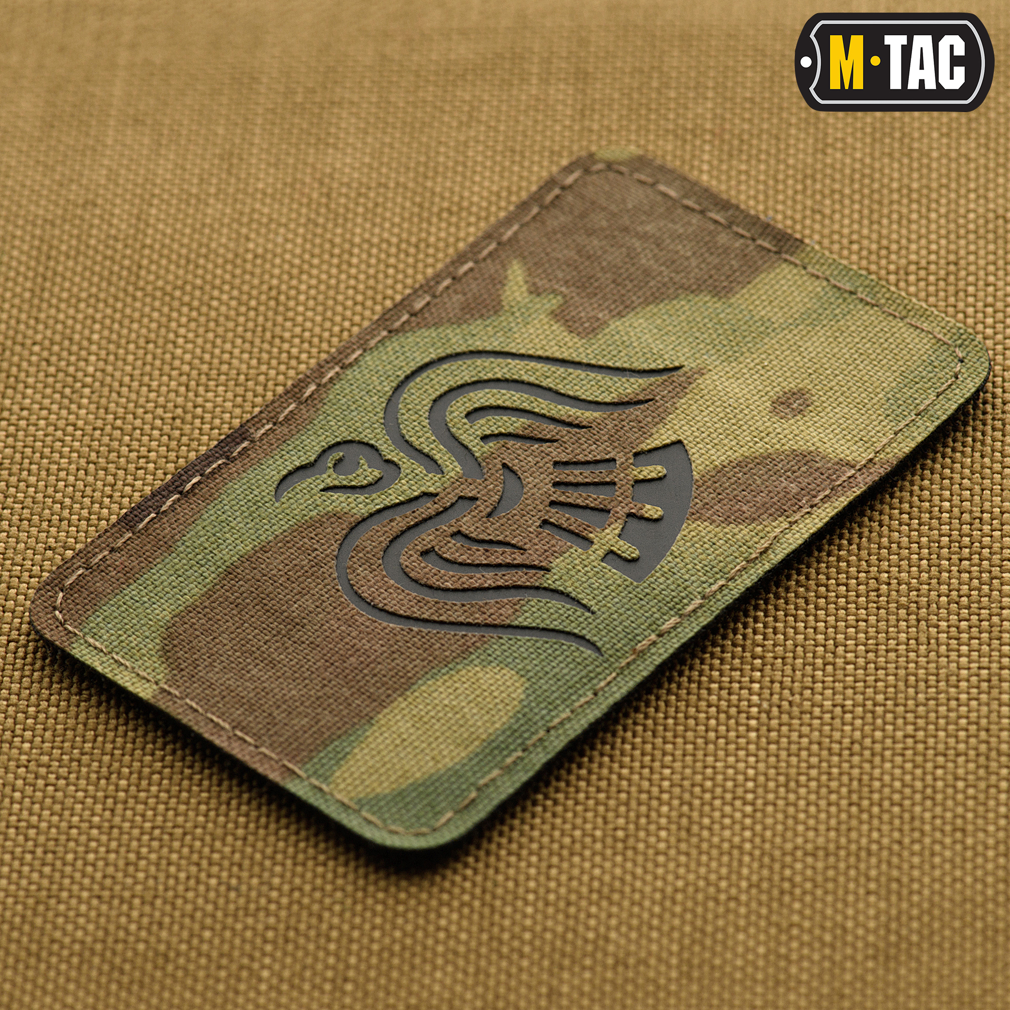 M-Tac нашивка Стяг Крука Laser Cut Multicam/Black — 3