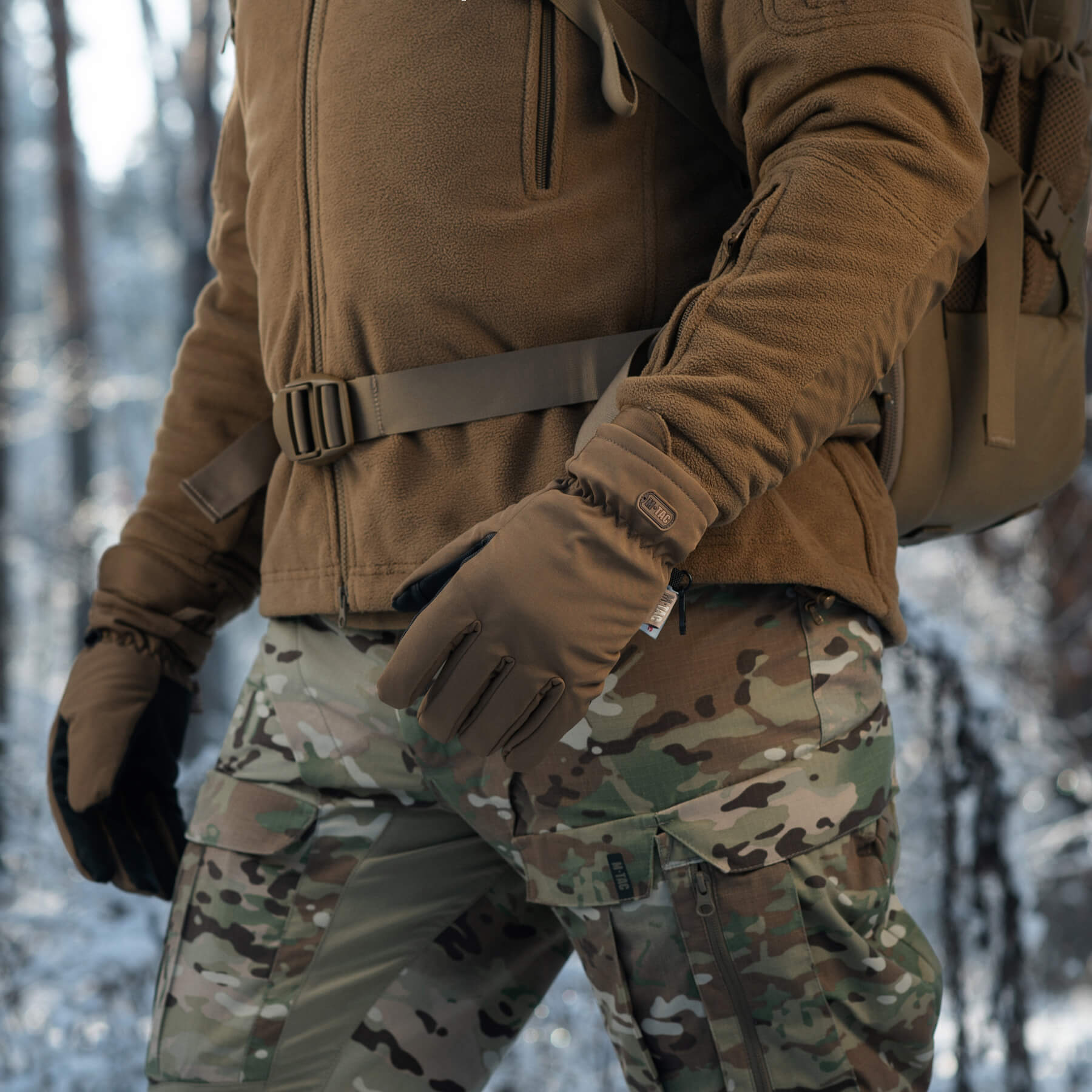 M-Tac перчатки Soft Shell Thinsulate Coyote Brown — 17