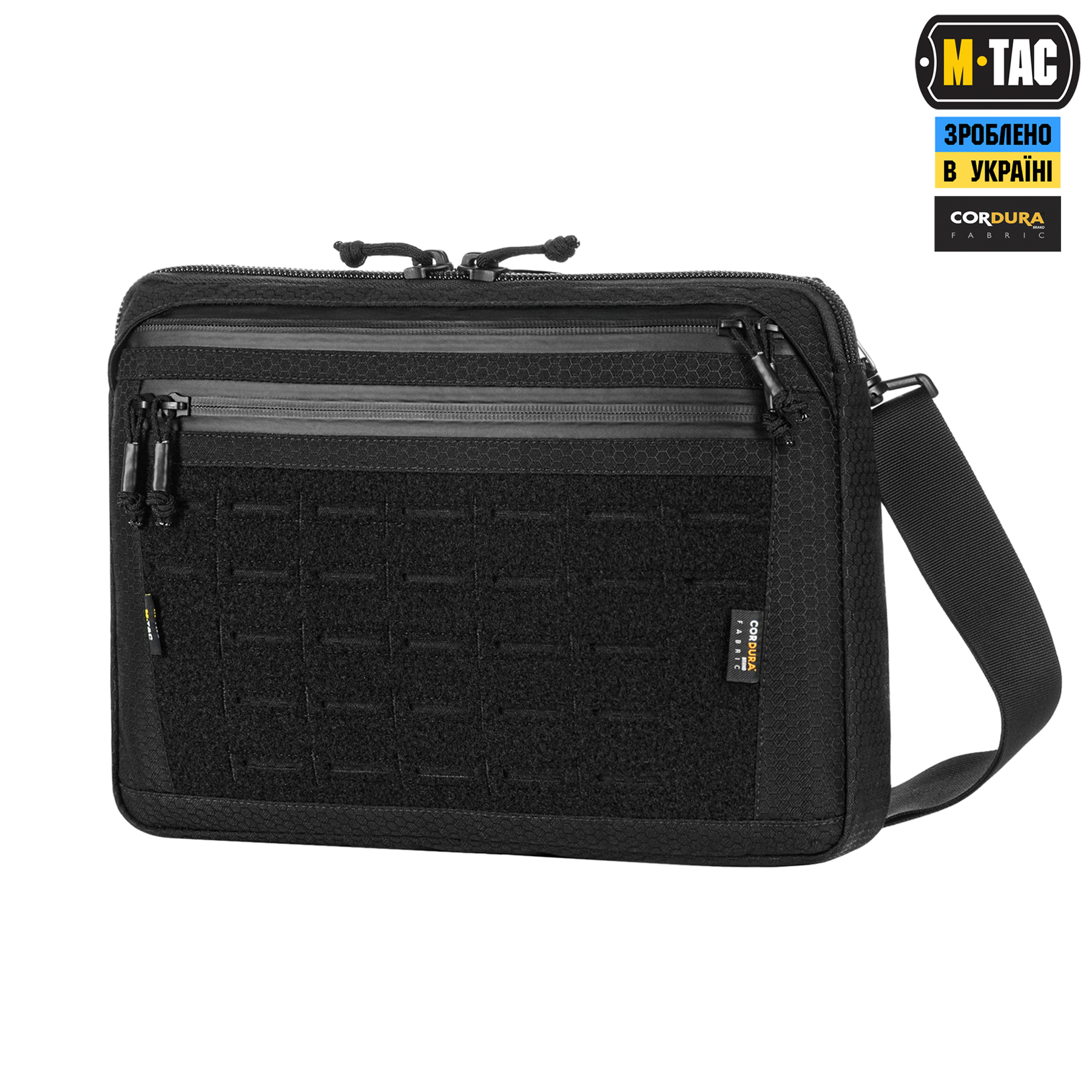 M-Tac сумка Admin Bag Large Elite с липучкой Hex Black — 2