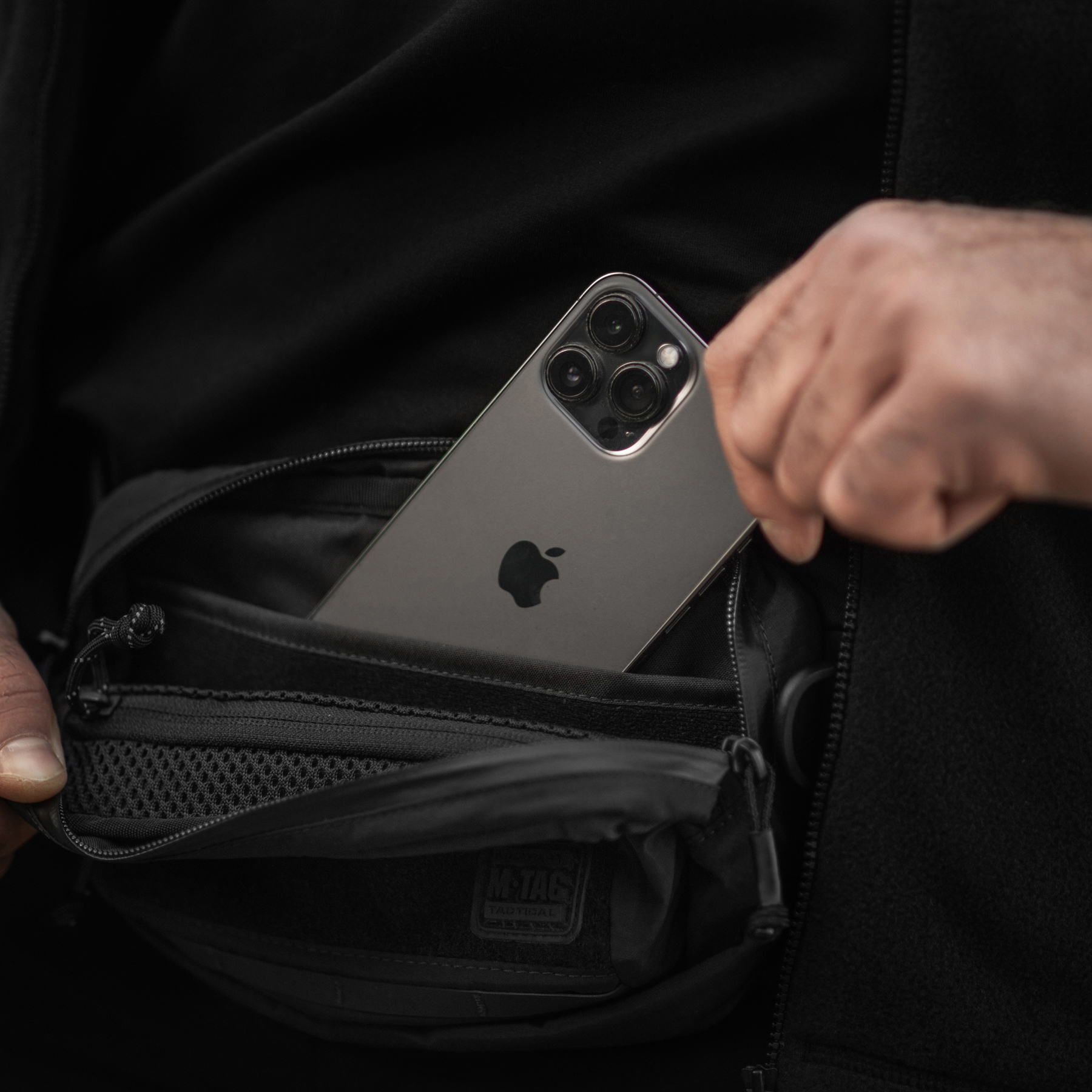 M-Tac сумка City Waist Bag с липучкой Lite-NR Elite Black — 33