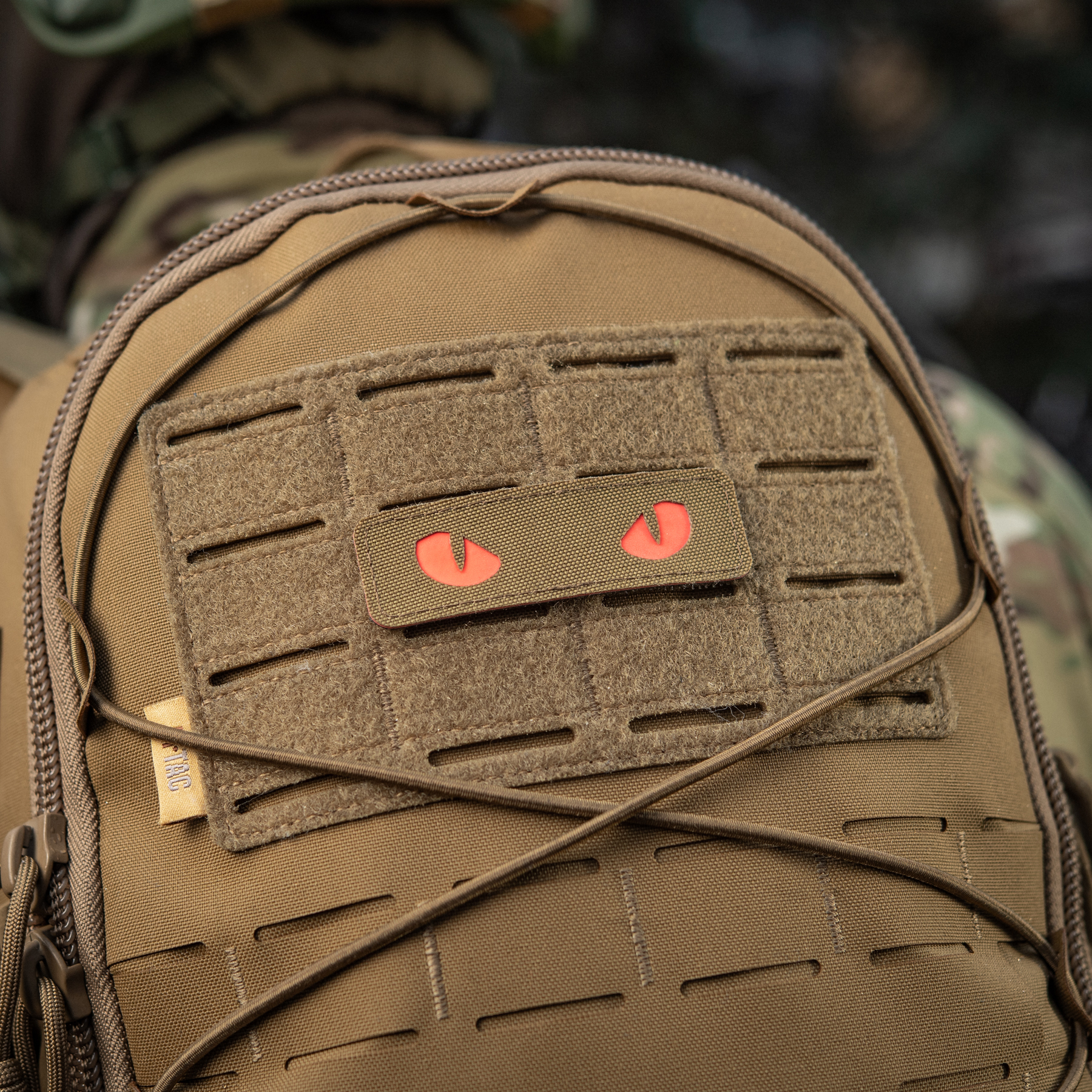 M-Tac нашивка Cat Eyes Laser Cut Coyote/Red/GID — 12