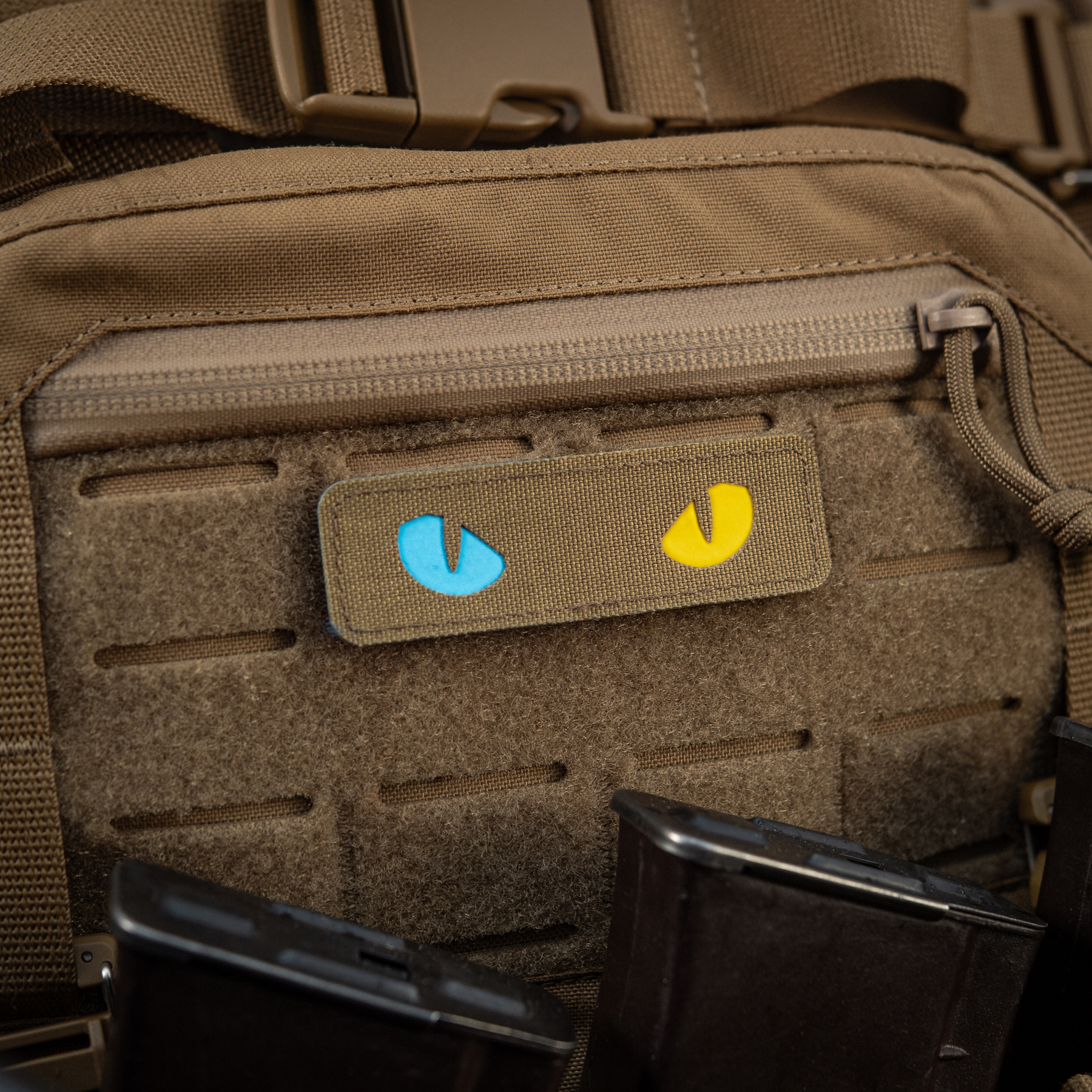 M-Tac нашивка Cat Eyes Laser Cut Coyote/Yellow/Blue/GID — 8