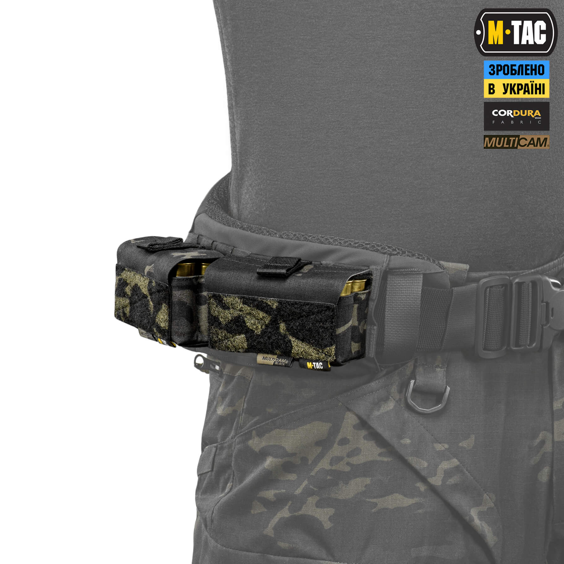 M-Tac подсумок под 12 калибр на 10 патронов Elite Multicam Black — 10