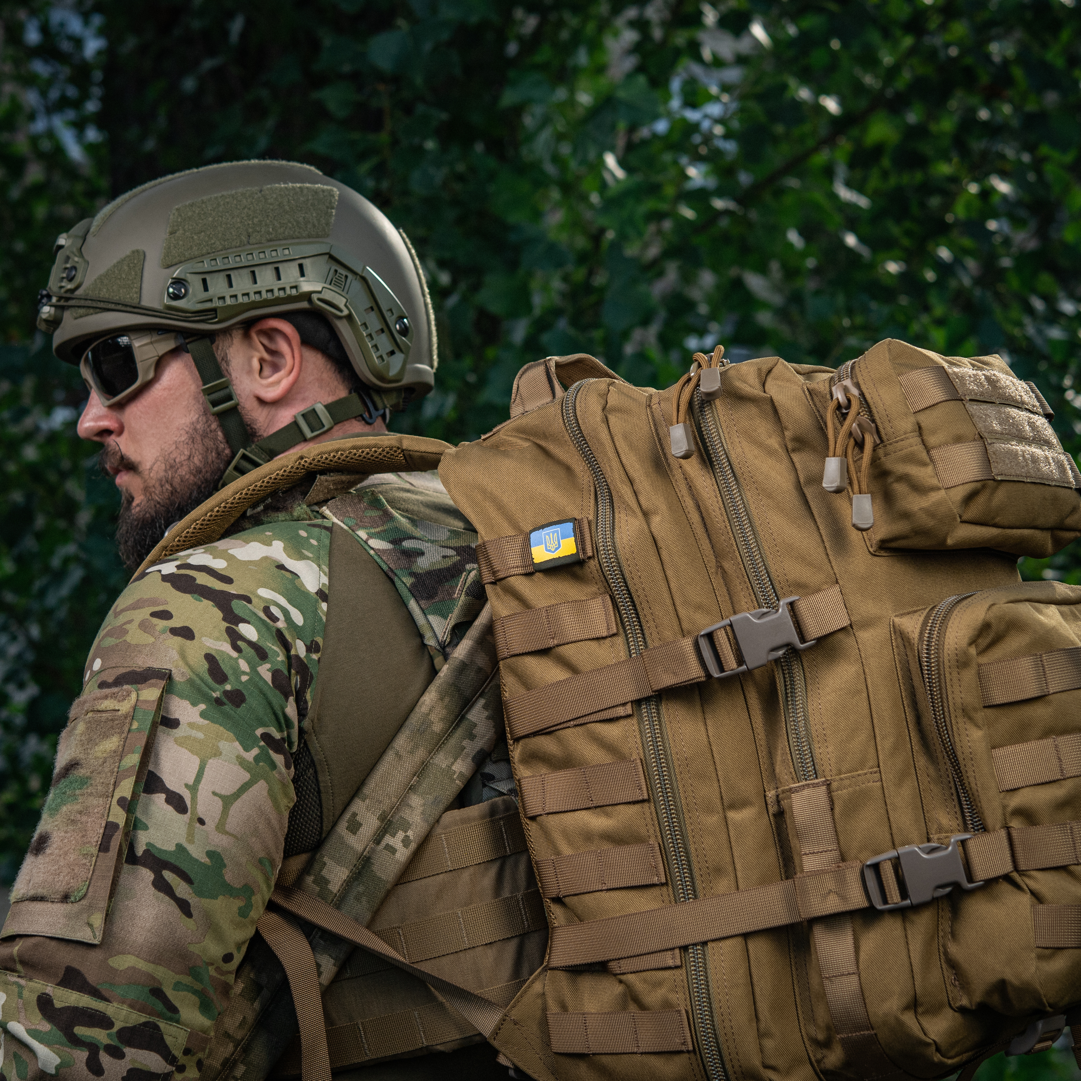 M-Tac MOLLE Patch Прапор України з гербом Full Color/Ranger Green — 12