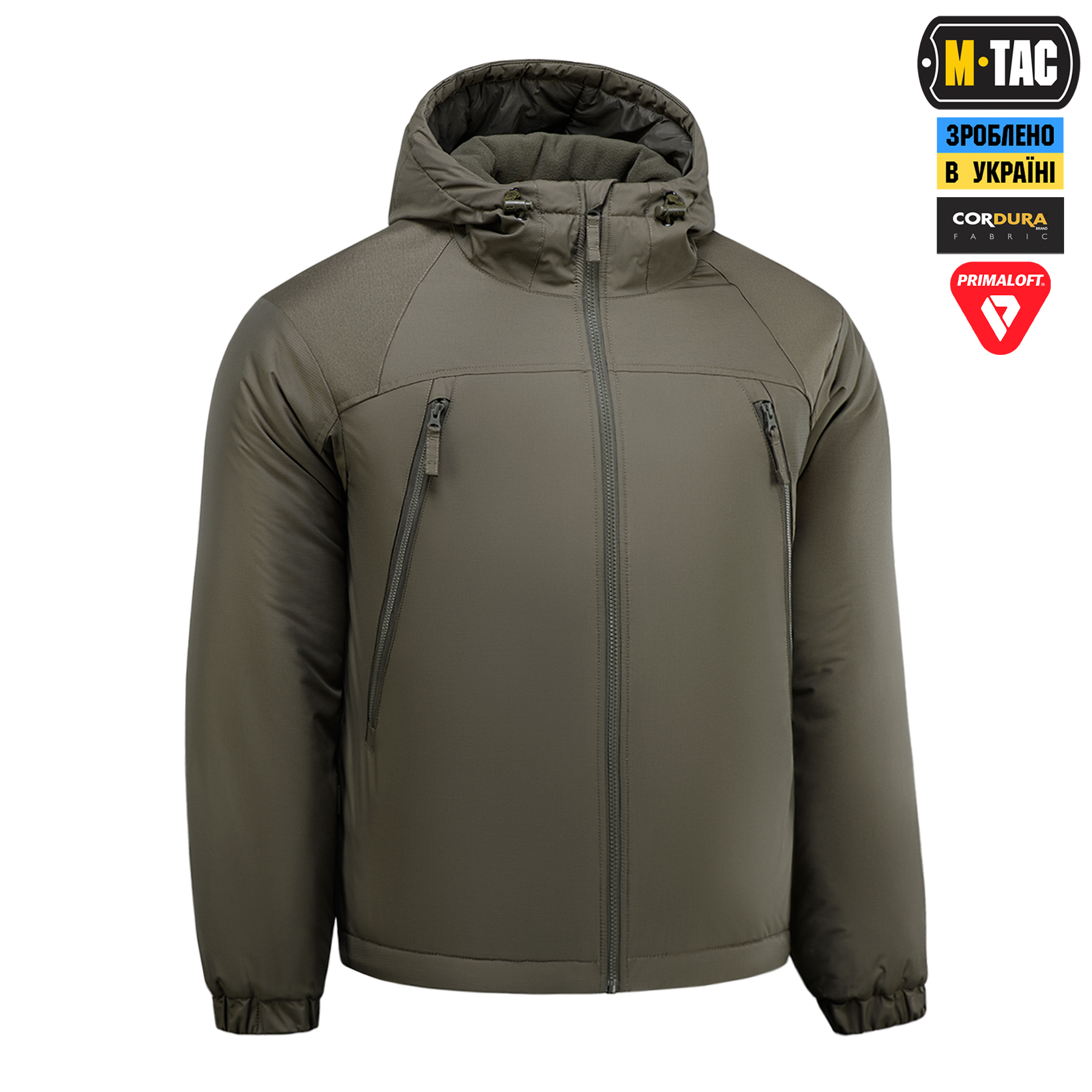 M-Tac куртка зимняя Alpha Basic Primaloft Dark Olive — 4
