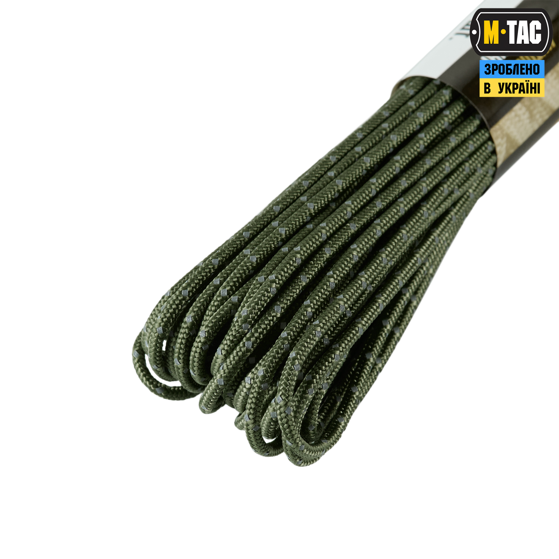 M-Tac паракорд Minicord 15m Reflective OD Green — 4