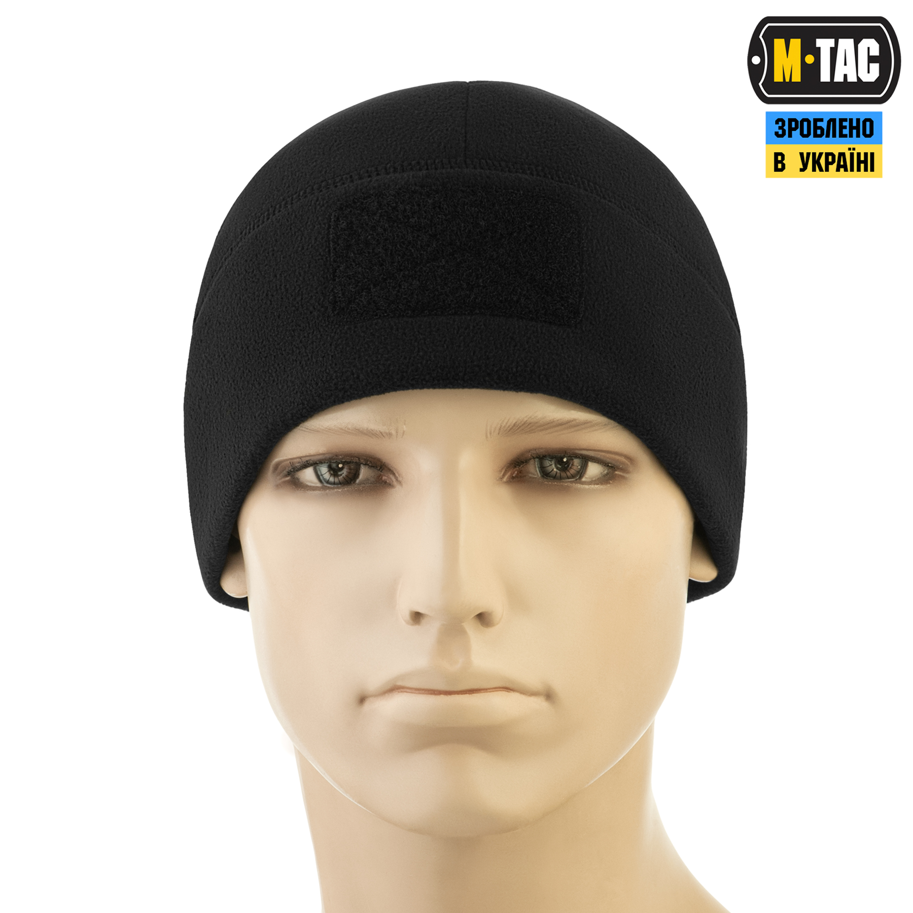 M-Tac шапка Watch Cap Elite флис (320г/м2) с липучкой Black — 3
