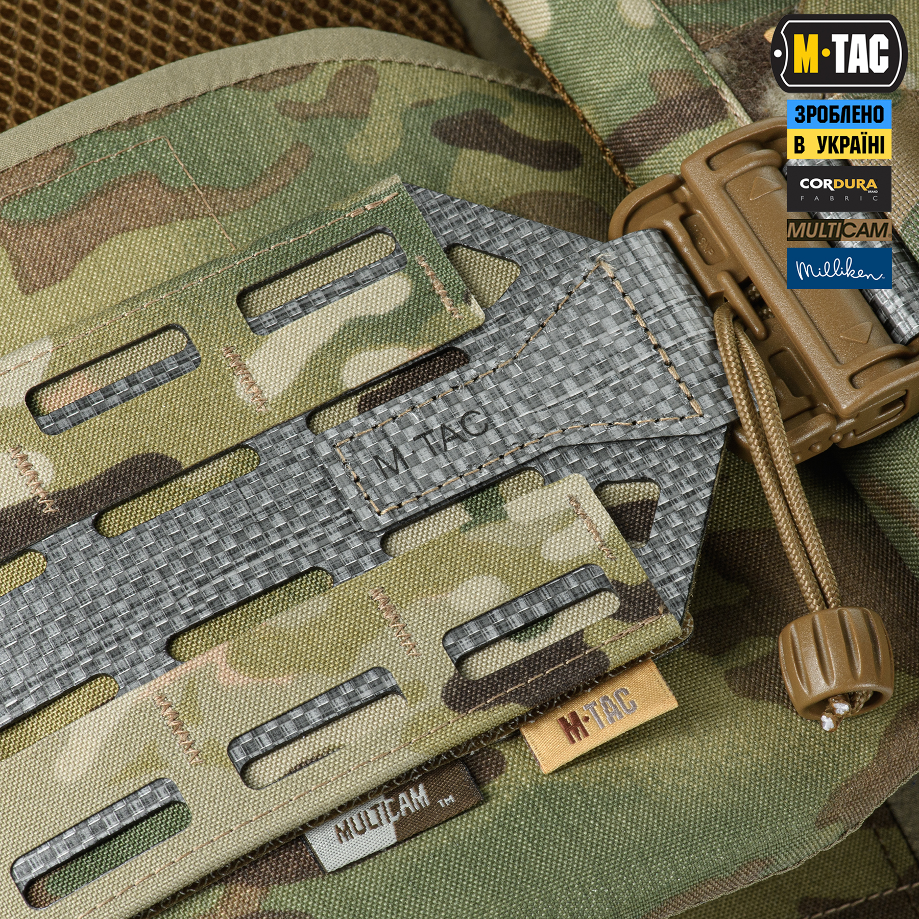 M-Tac плитоноска Cuirass Tiger FAST Elite (розмір плити М) Multicam — 10