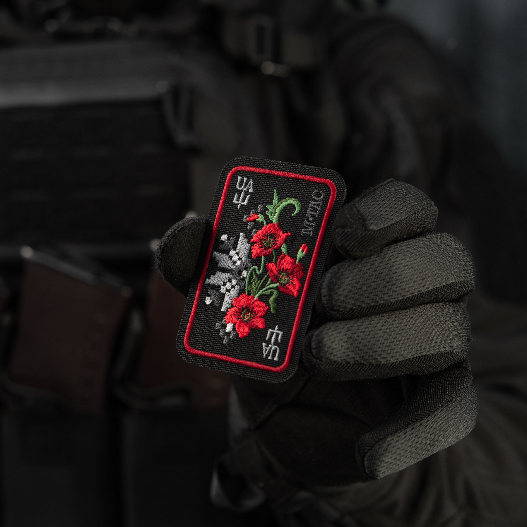 M-Tac нашивка Орнамент Мак (вышивка) Black/Red — 9