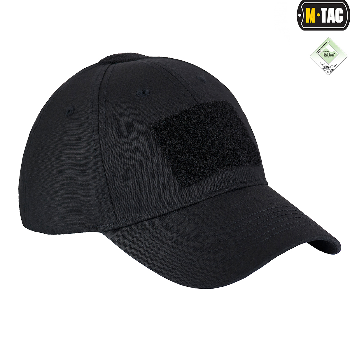 M-Tac бейсболка с липучкой Flex рип-стоп Black — 6