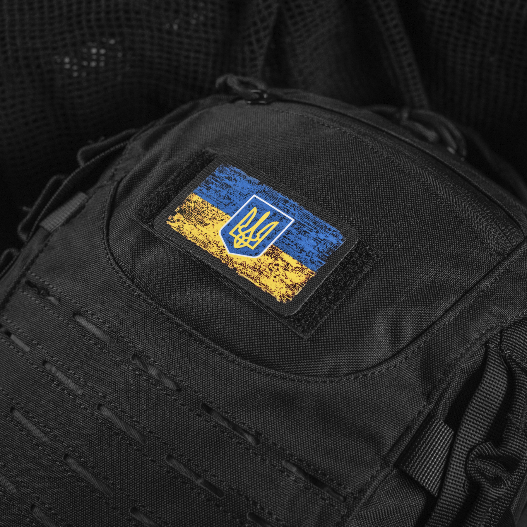 M-Tac нашивка флаг Украины с гербом винтаж (80х50 мм) Black — 3