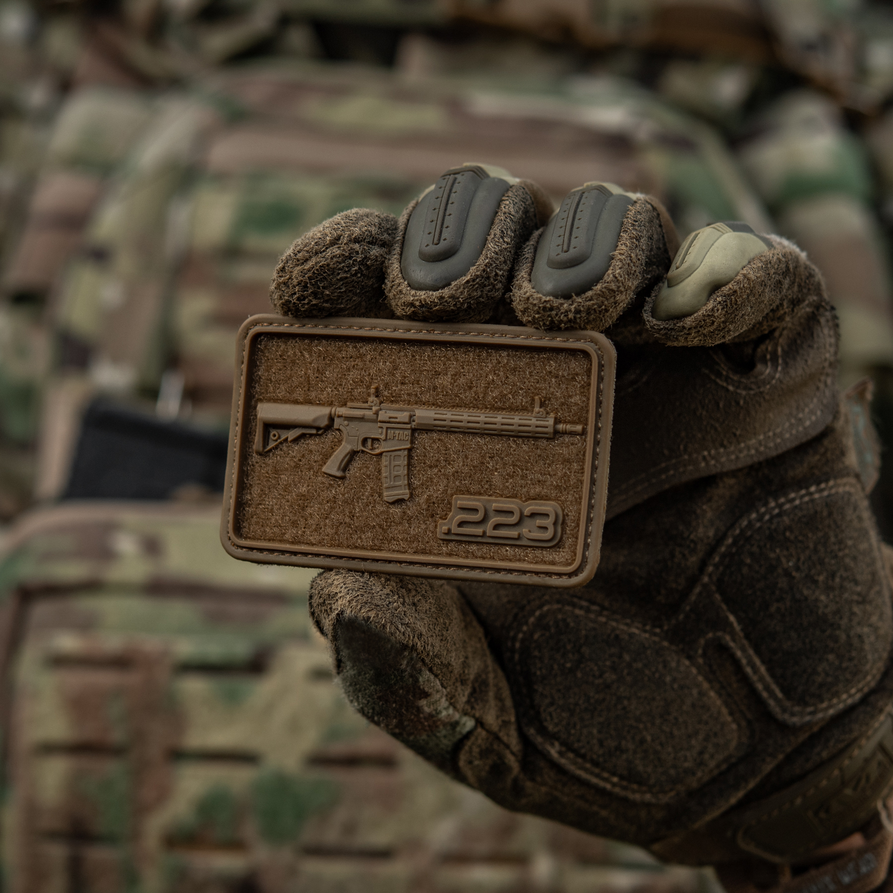 M-Tac нашивка AR-15 Velcro/PVC Coyote — 11