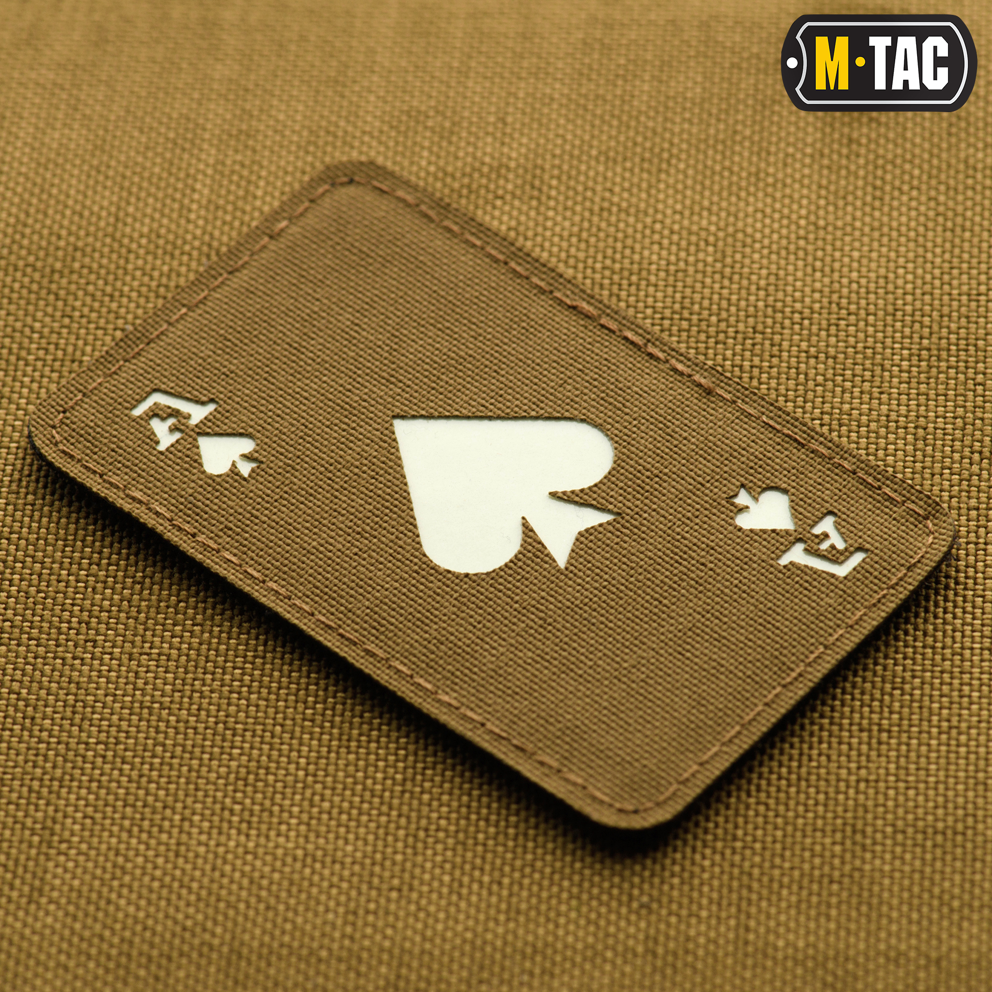 M-Tac нашивка Ace of Spades Laser Cut Coyote/GID — 3