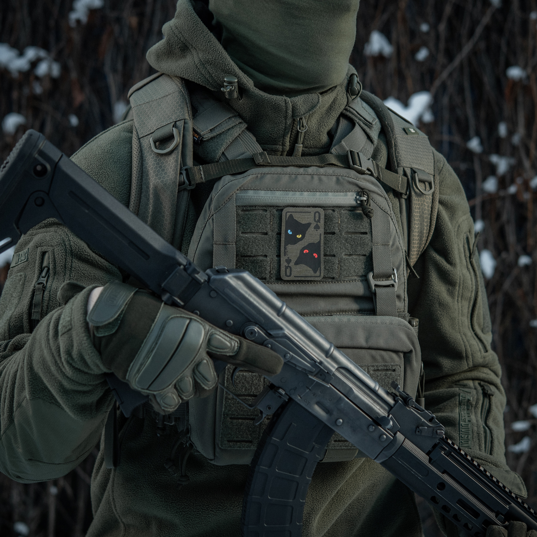 M-Tac нашивка Queen of spades Ranger Green/Black — 3