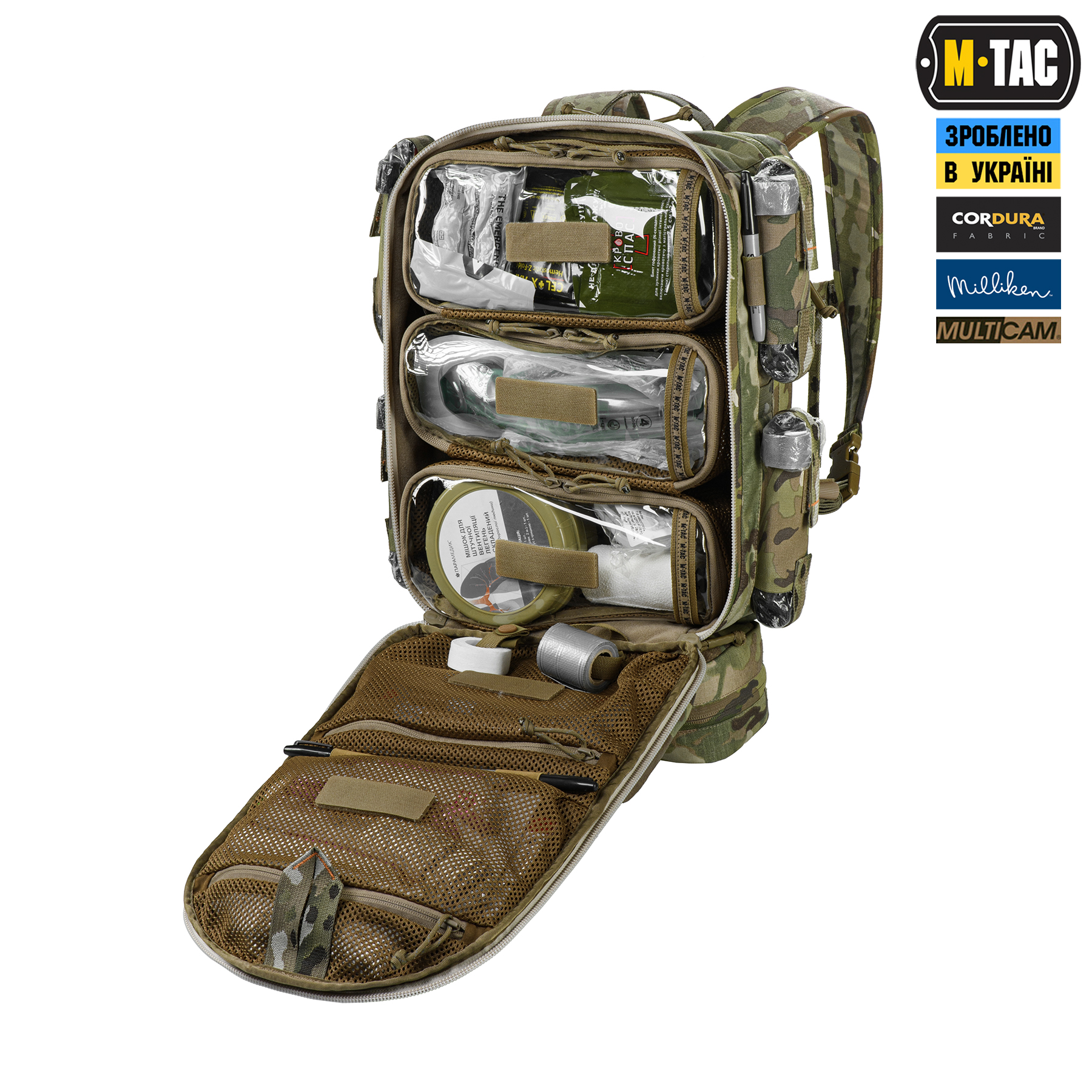 M-Tac рюкзак боевого медика Elite Multicam — 13