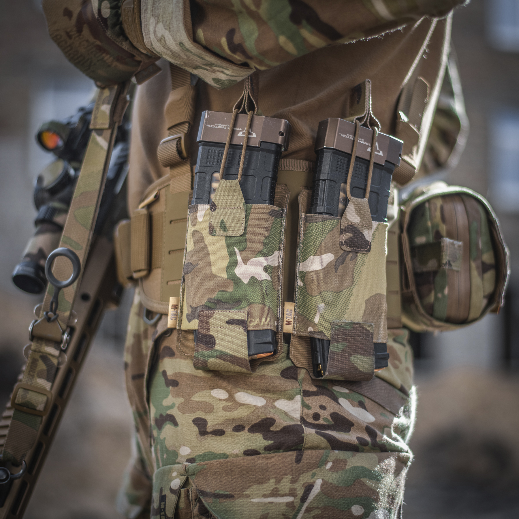 M-Tac подсумок эластичный на 1 магазин Elite Laser Cut Multicam — 3