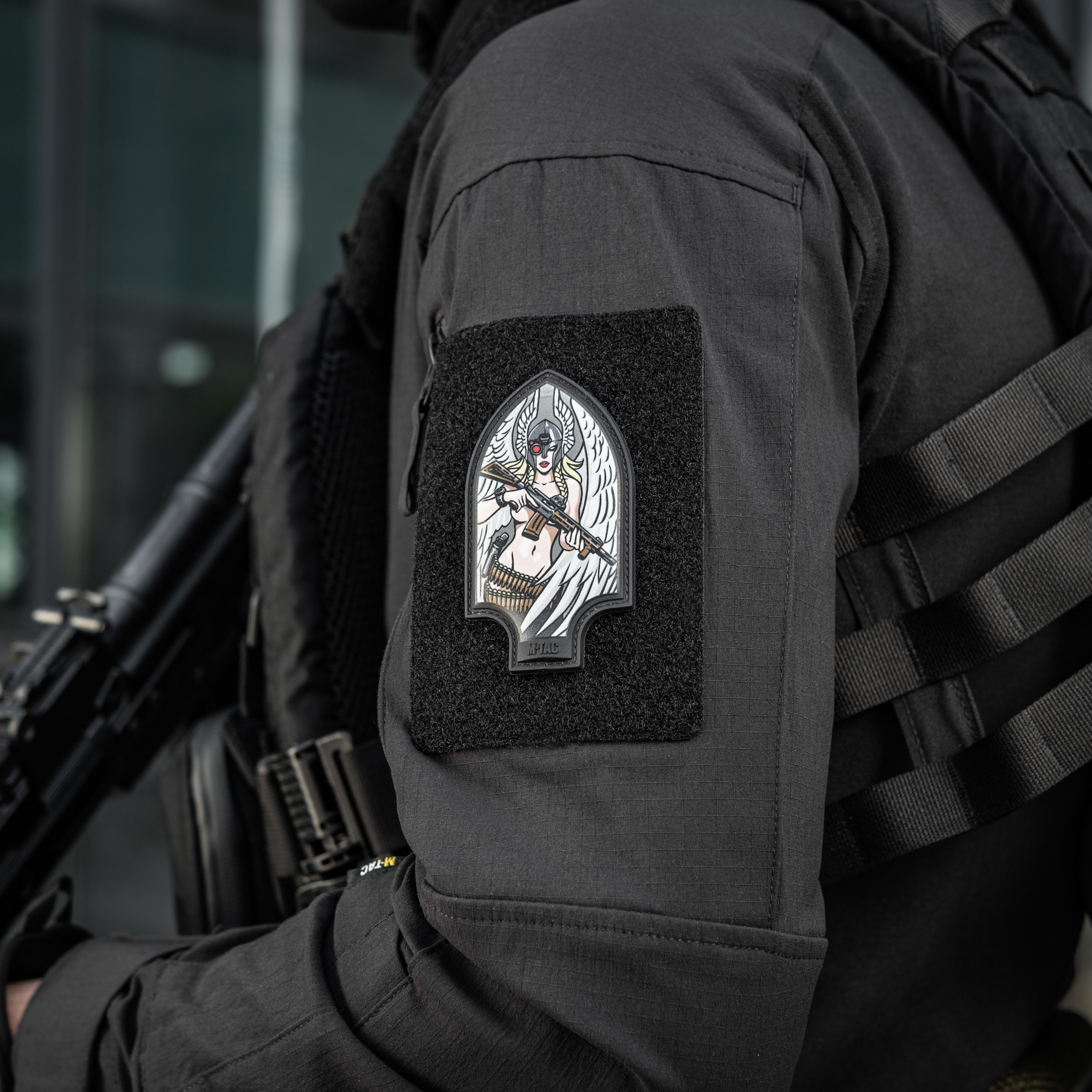 M-Tac нашивка Піка Валькірія PVC друк Black — 8