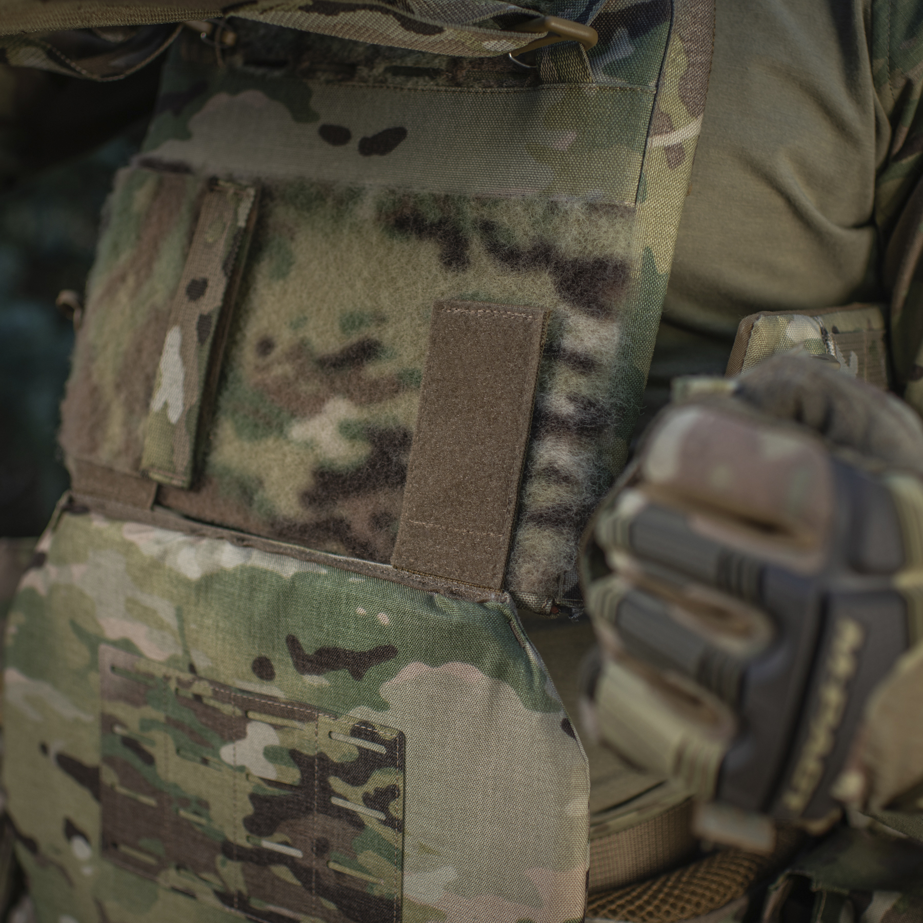 M-Tac фартук противоосколочный с баллистическим пакетом 2 класс (FMS) Laser Cut XL Multicam — 18