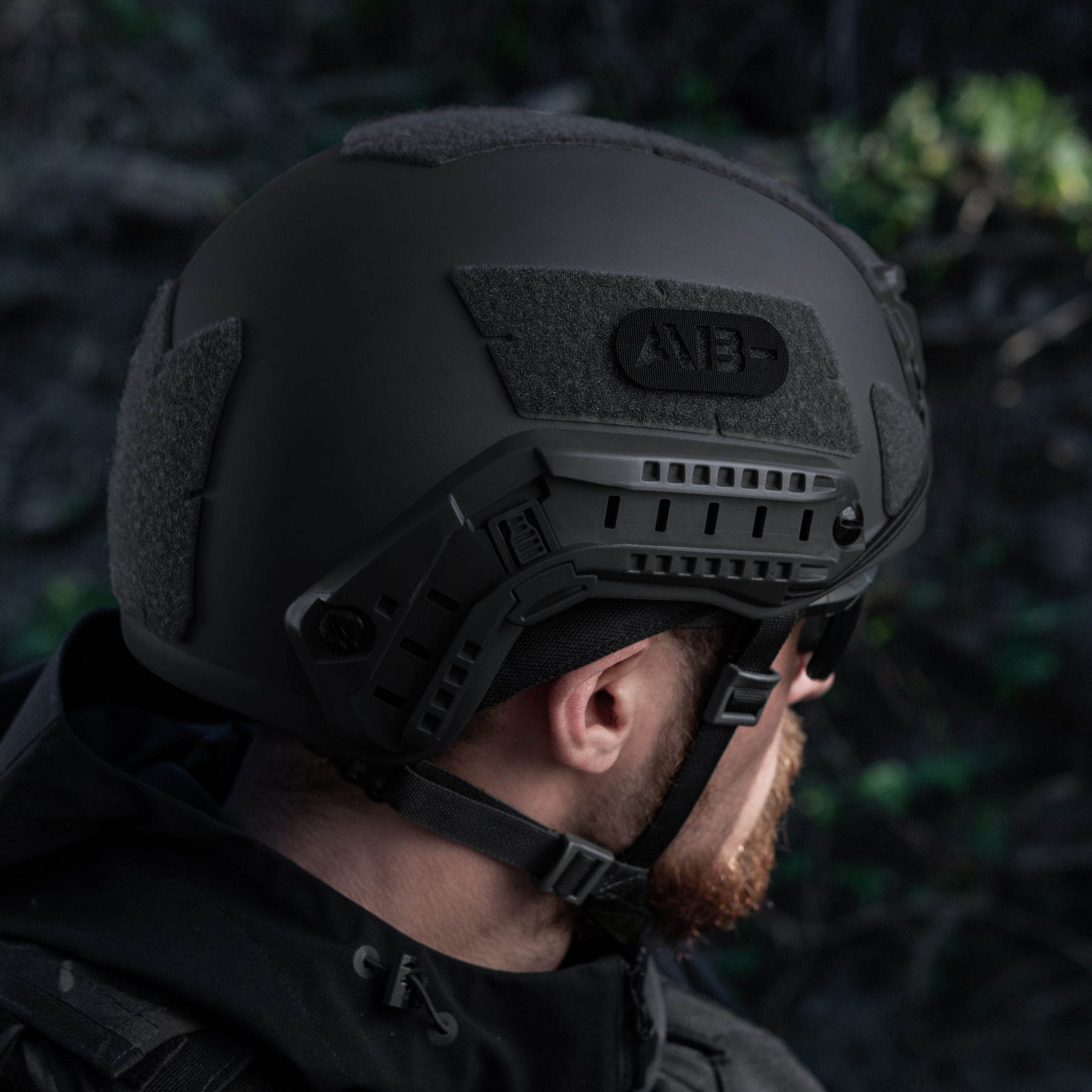 M-Tac нашивка группа крови AB- сквозная Laser Cut Black — 8