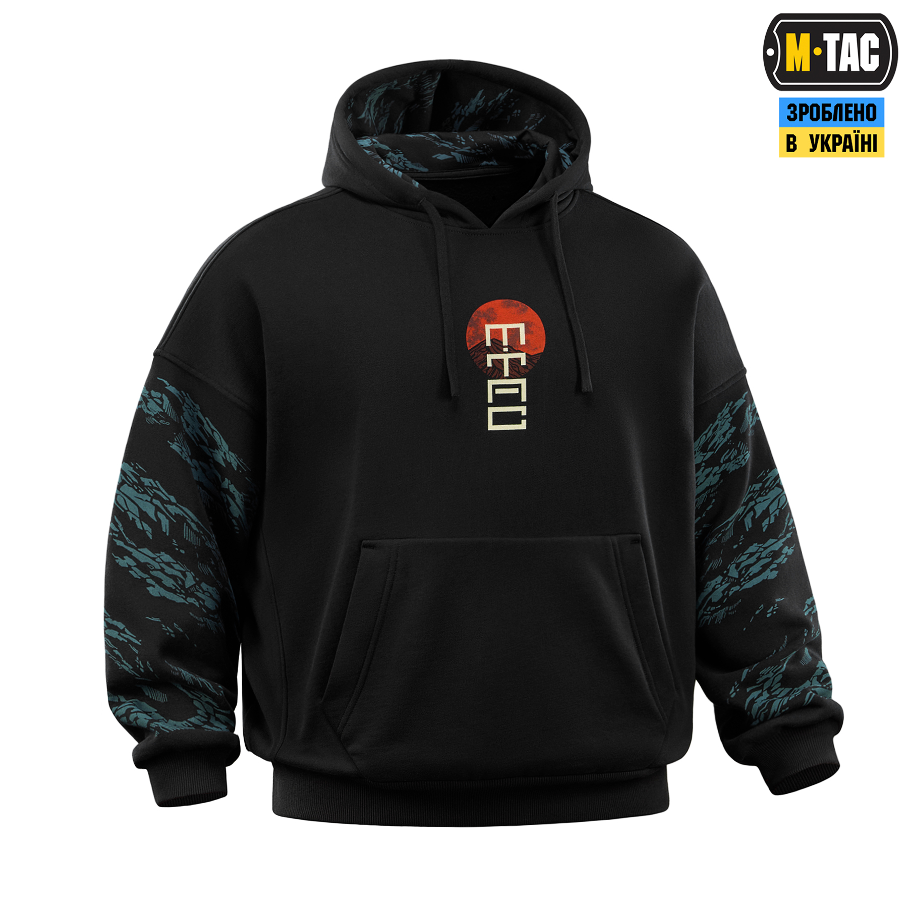 M-Tac кофта Hoodie Two samurai Oversize Cotton Hard Black — 5