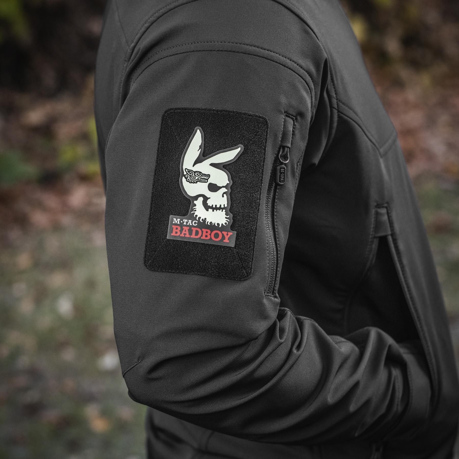 M-Tac нашивка Bad Boy (tattoo) Black/GID — 4
