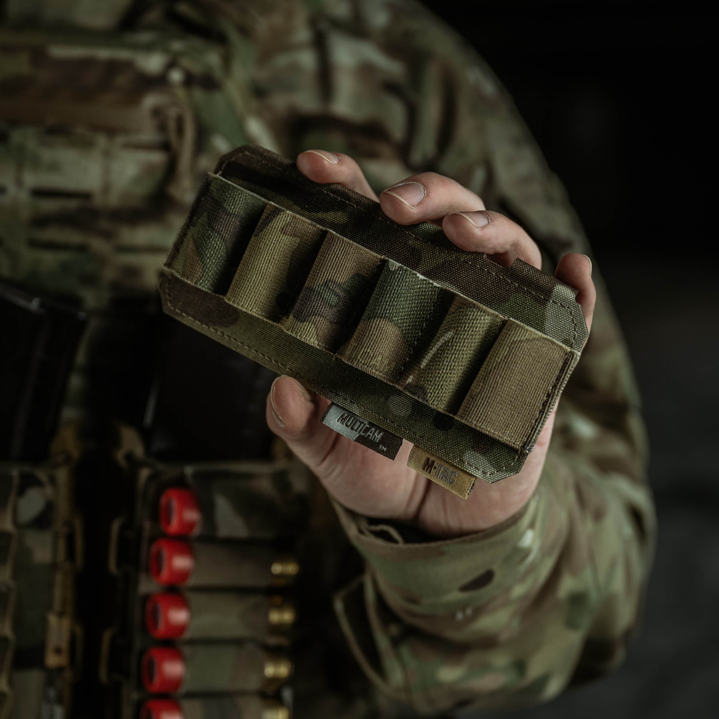 M-Tac подсумок для патронов 12 калибра горизонтальный Laser Cut Multicam — 23