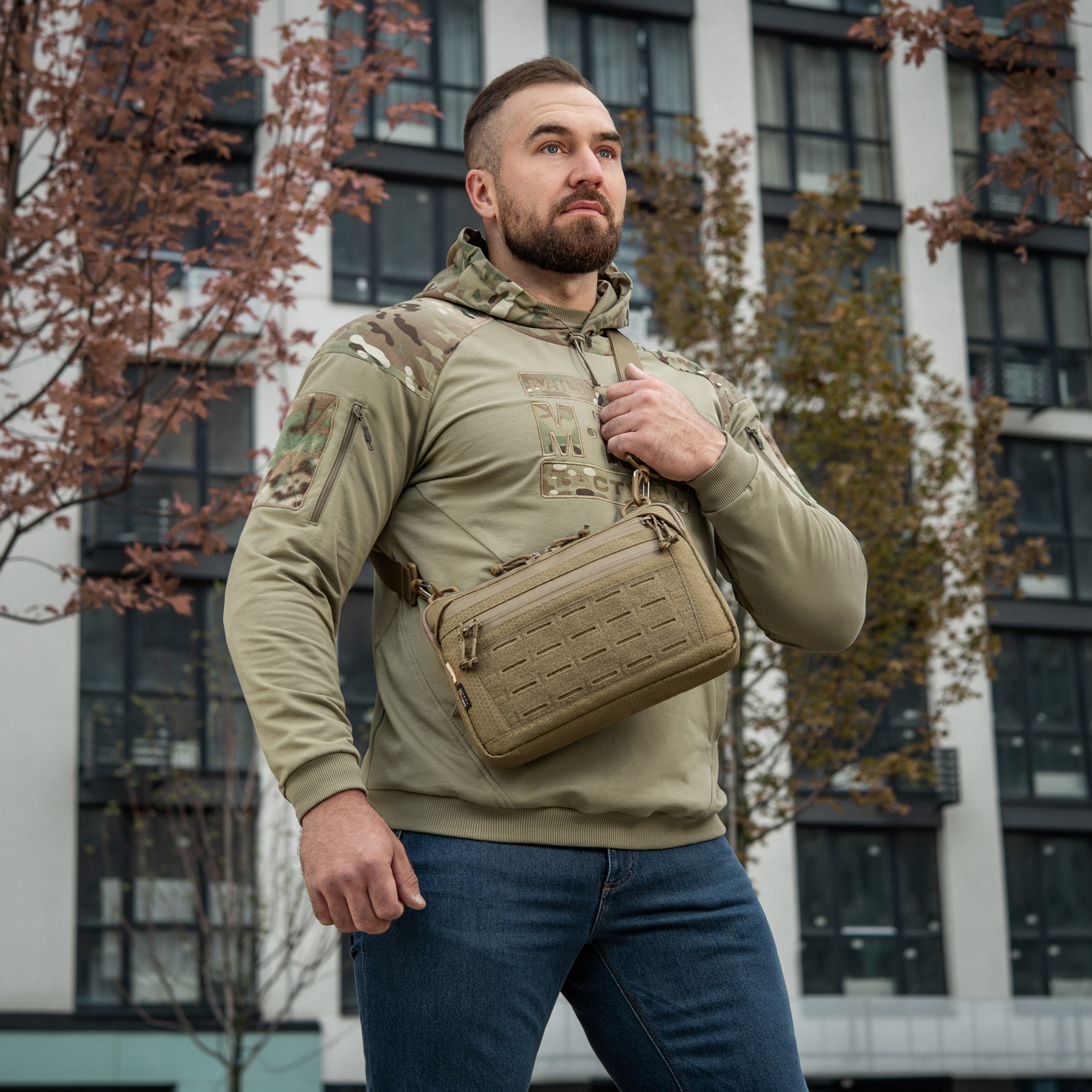 M-Tac сумка Admin Bag Medium Elite с липучкой Hex Coyote — 13