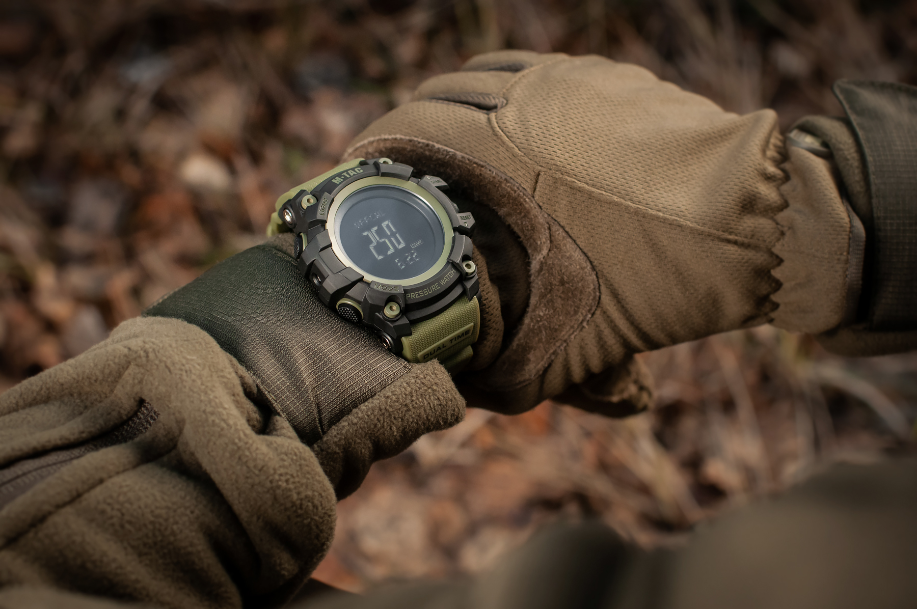 M-Tac часы тактические Adventure Black/Olive — 7