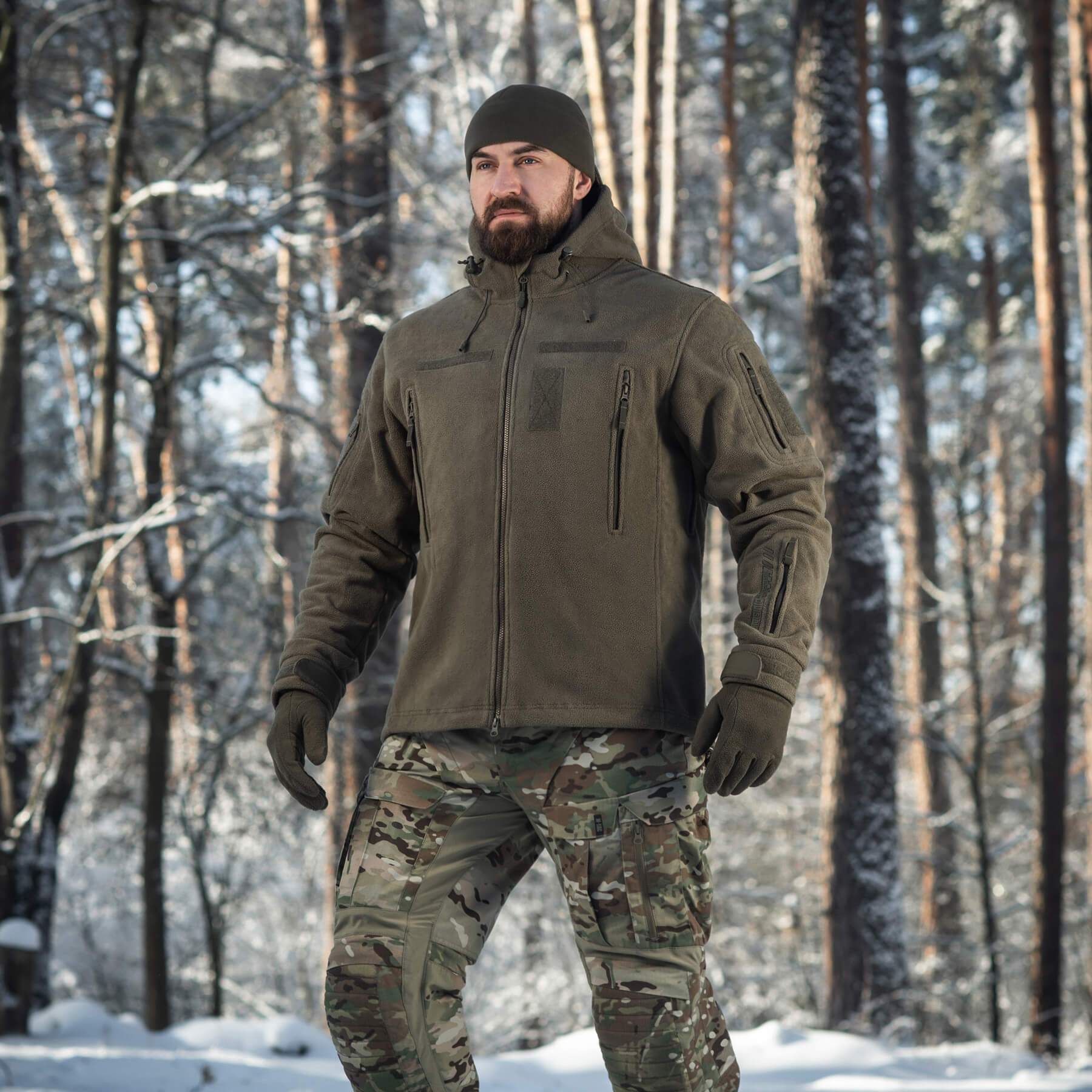 M-Tac куртка флисовая Windblock Division Gen.III Dark Olive — 14