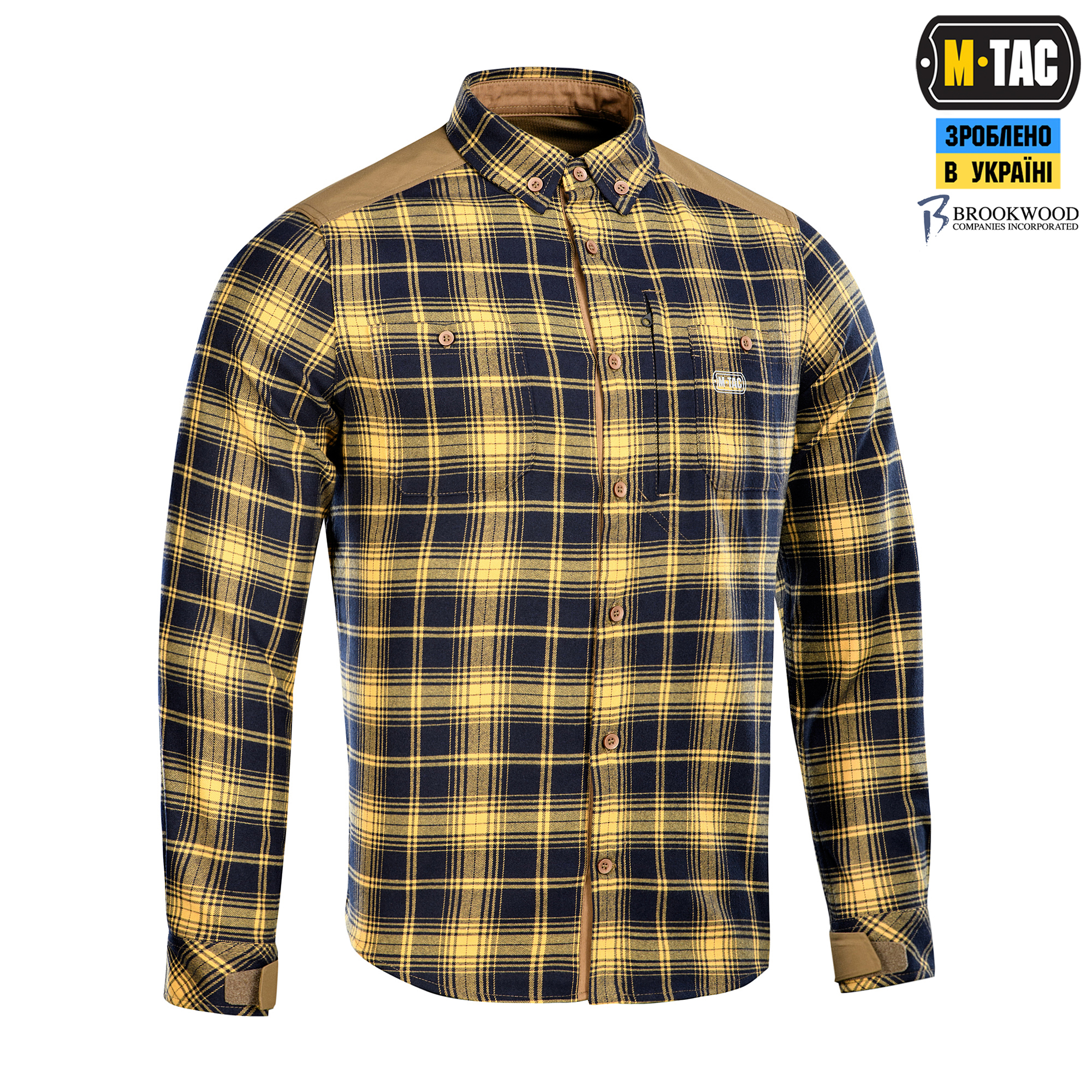 M-Tac рубашка Redneck Shirt Navy Blue/Yellow — 4