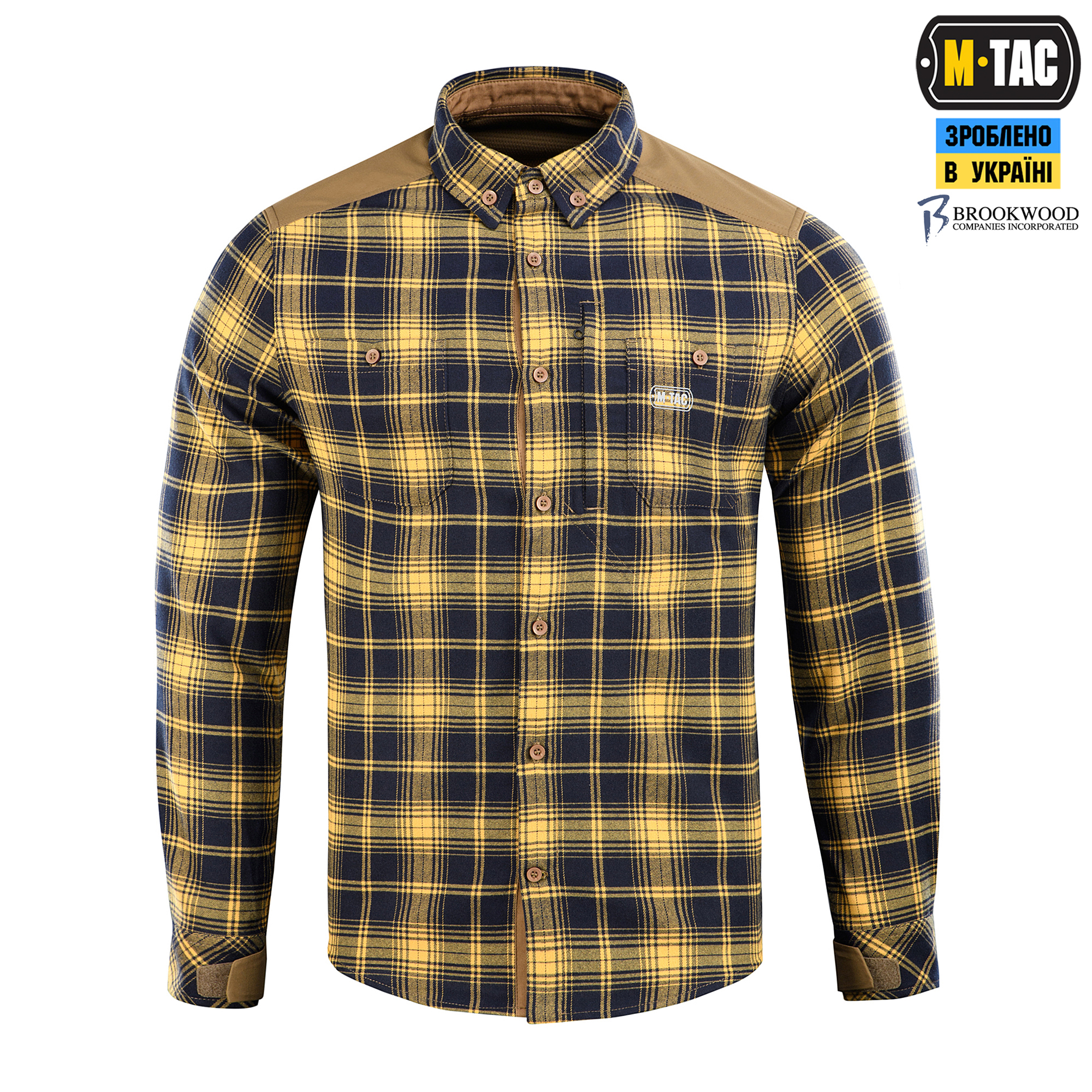 M-Tac рубашка Redneck Shirt Navy Blue/Yellow — 3
