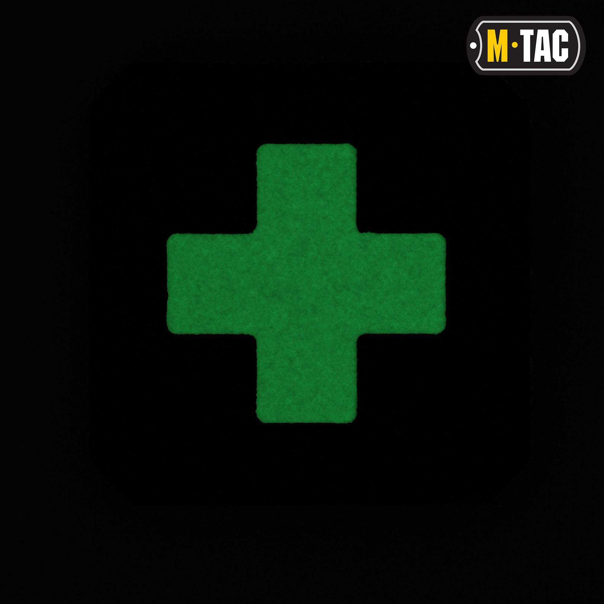 M-Tac нашивка Medic Cross Laser Cut Black/GID — 3