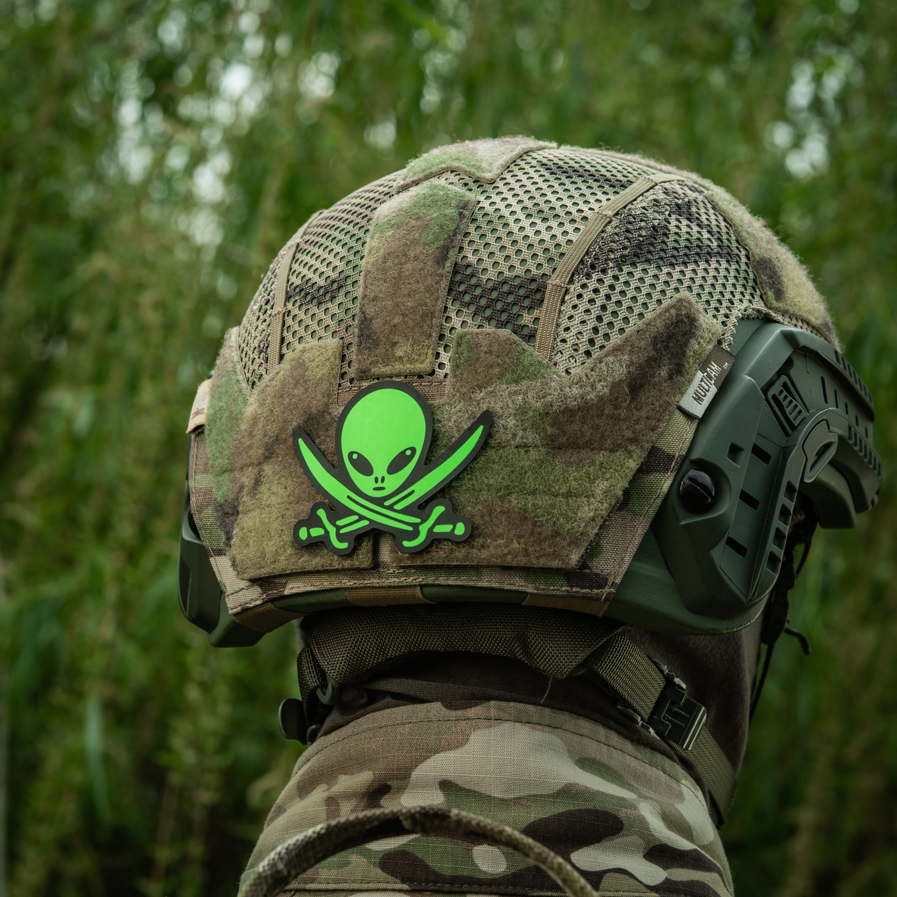 M-Tac нашивка НЛО оператор GID Black/Green — 15