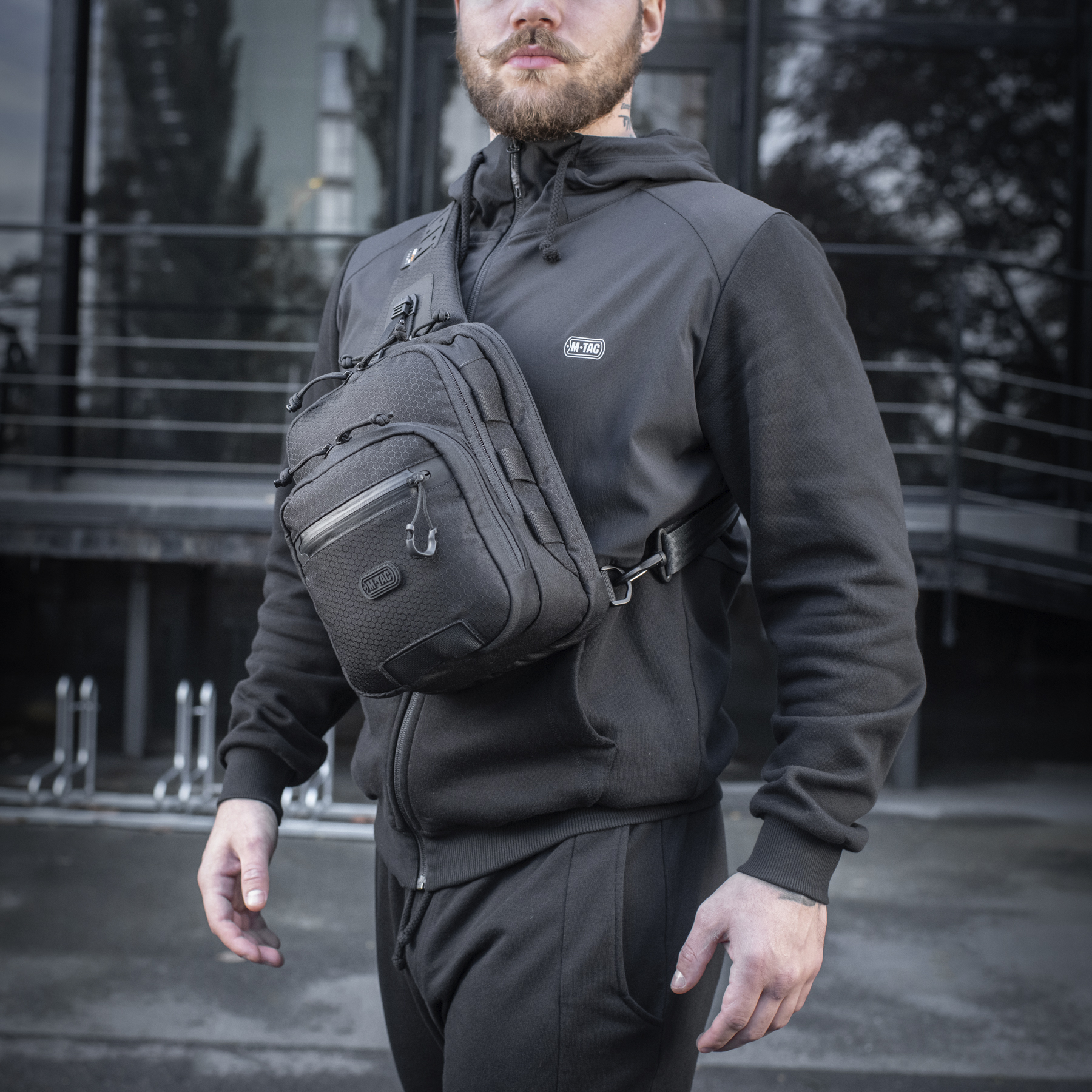 M-Tac сумка Cross Bag Slim Elite Hex Black — 5