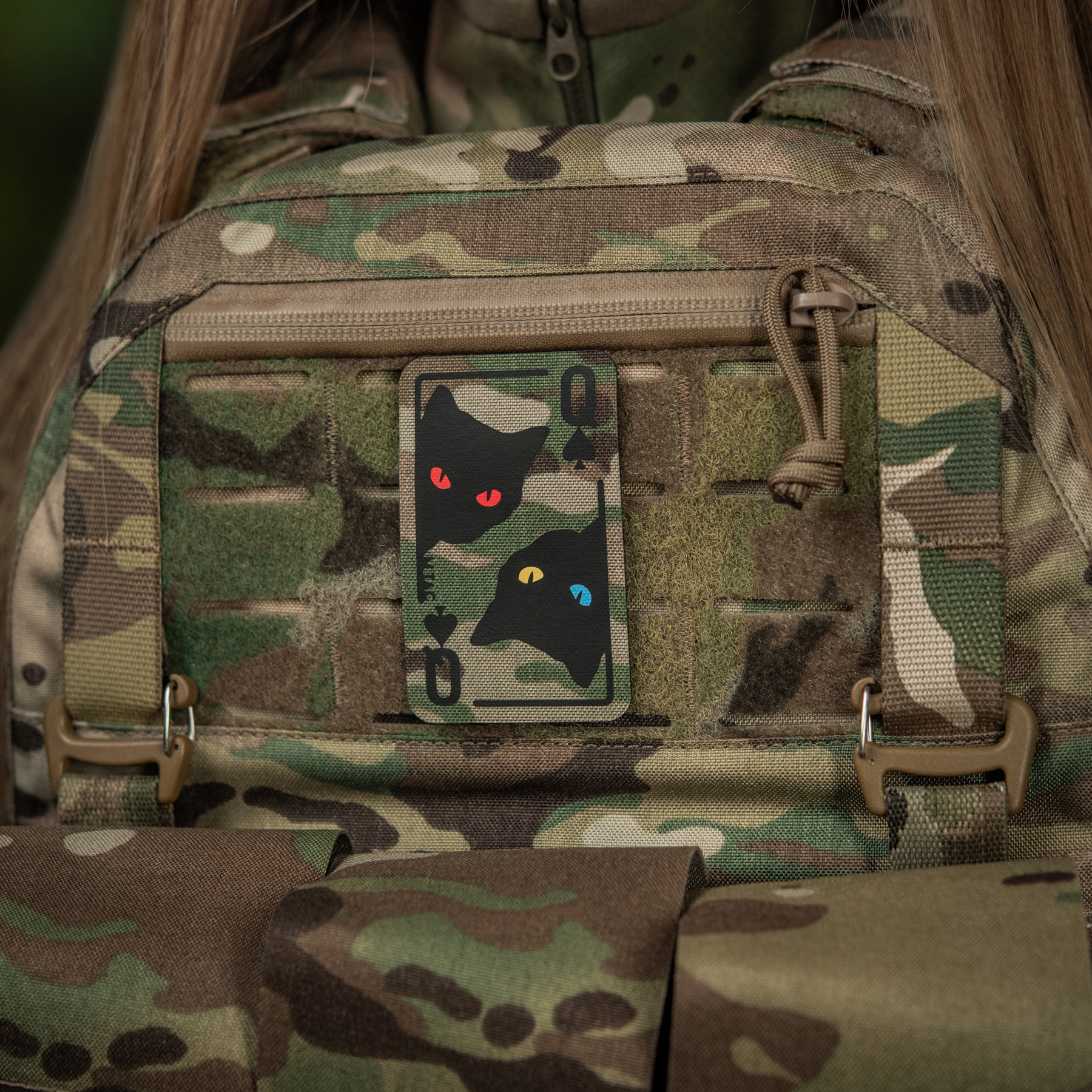 M-Tac нашивка Queen of spades Multicam/Black — 5