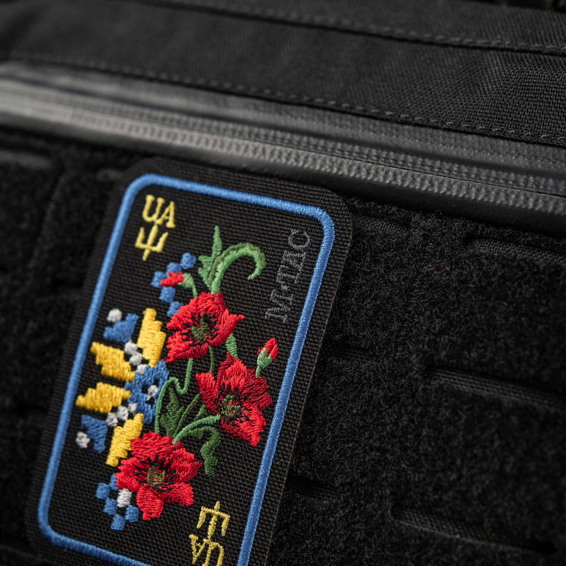 M-Tac нашивка Орнамент Мак (вышивка) Black/Yellow/Blue — 5