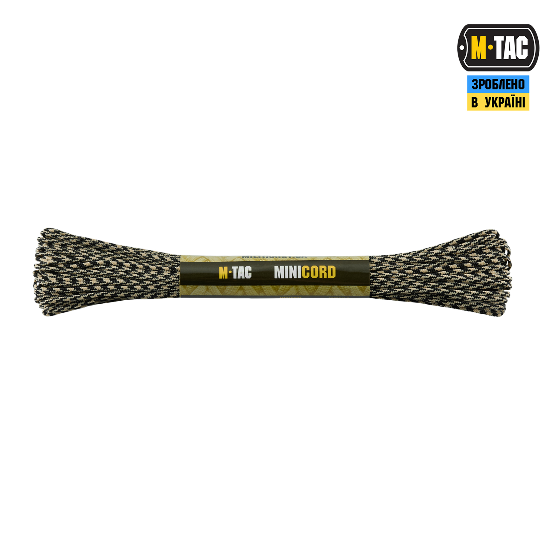 M-Tac паракорд Minicord 15m Black/Sand — 2