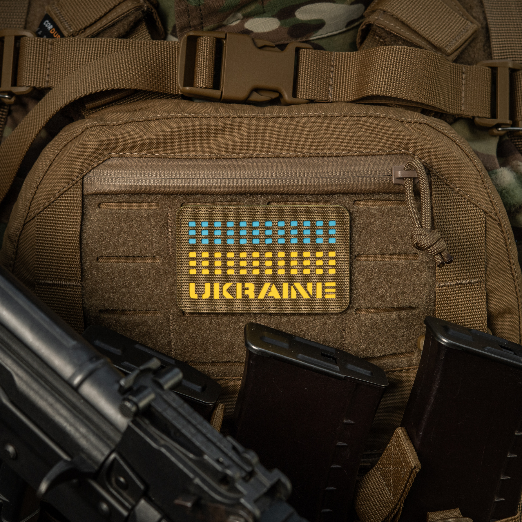 M-Tac нашивка Ukraine Laser Cut Coyote/Yellow/Blue/GID — 7