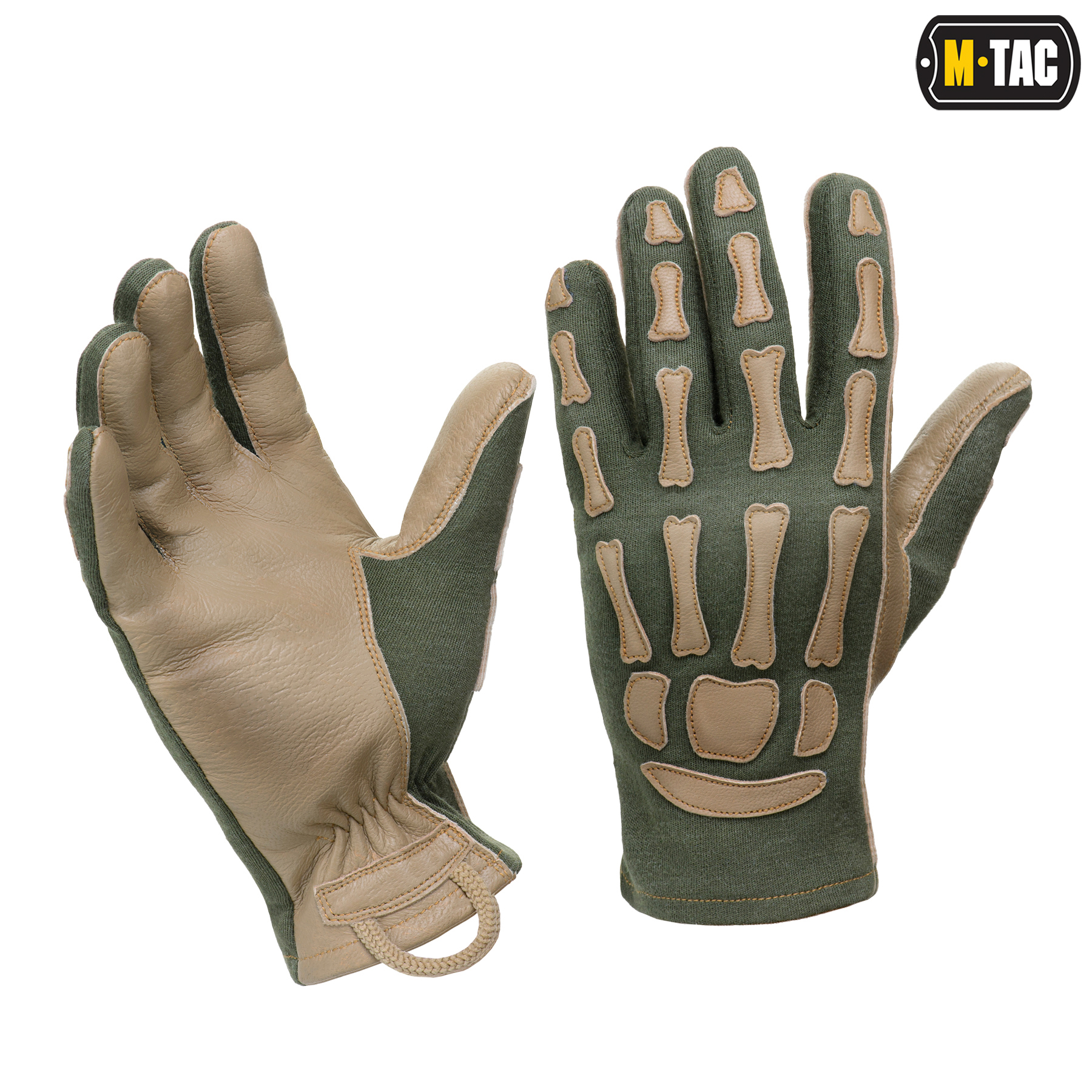 M-Tac перчатки Skeleton Nomex Olive/Coyote — 2