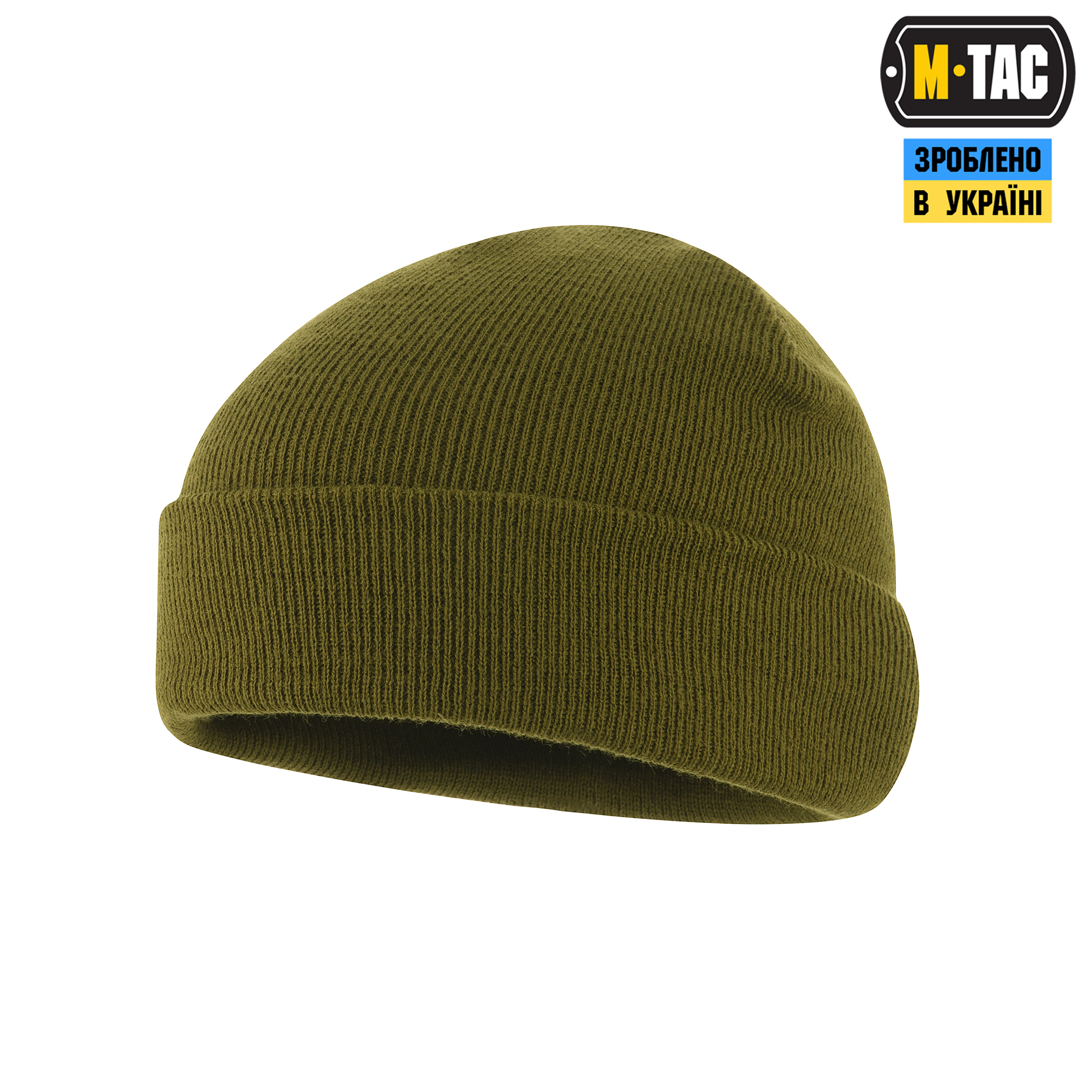 M-Tac шапка тонкая вязка 100% акрил Olive — 3