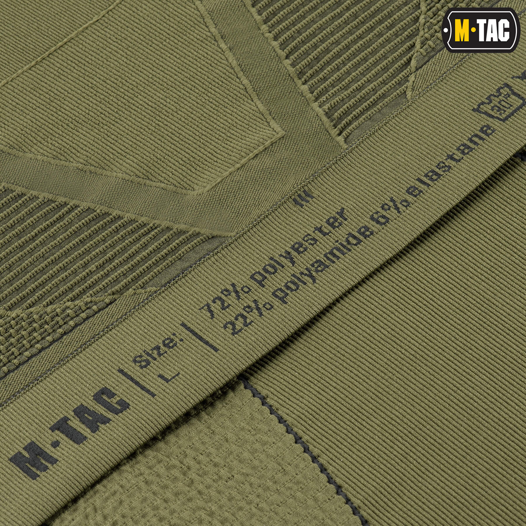 M-Tac терморубашка компрессионная Ranger Green/Dark Grey — 15